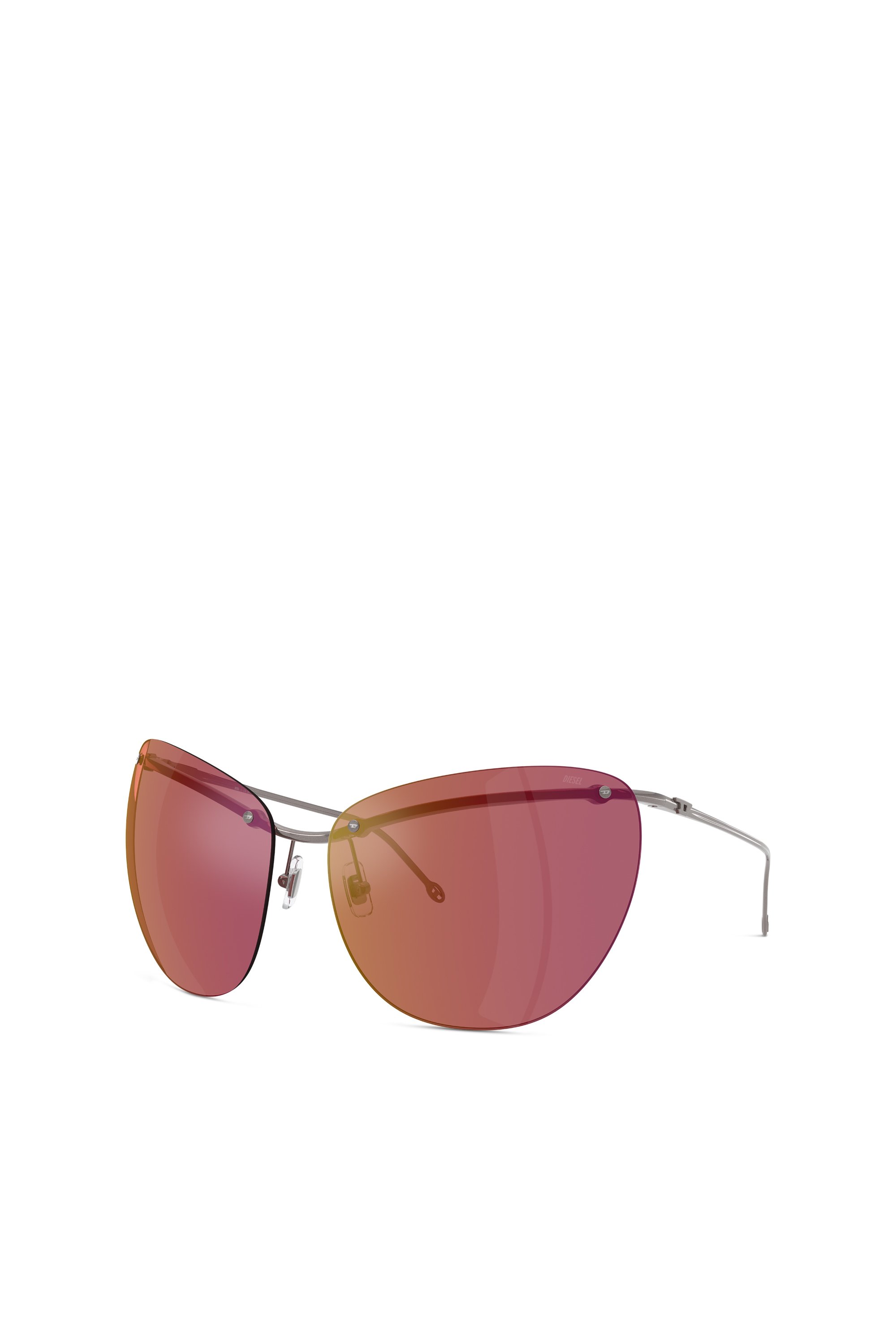 Diesel - 0DL1007, Gafas de sol con forma envolvente Unisex in Morado - 4