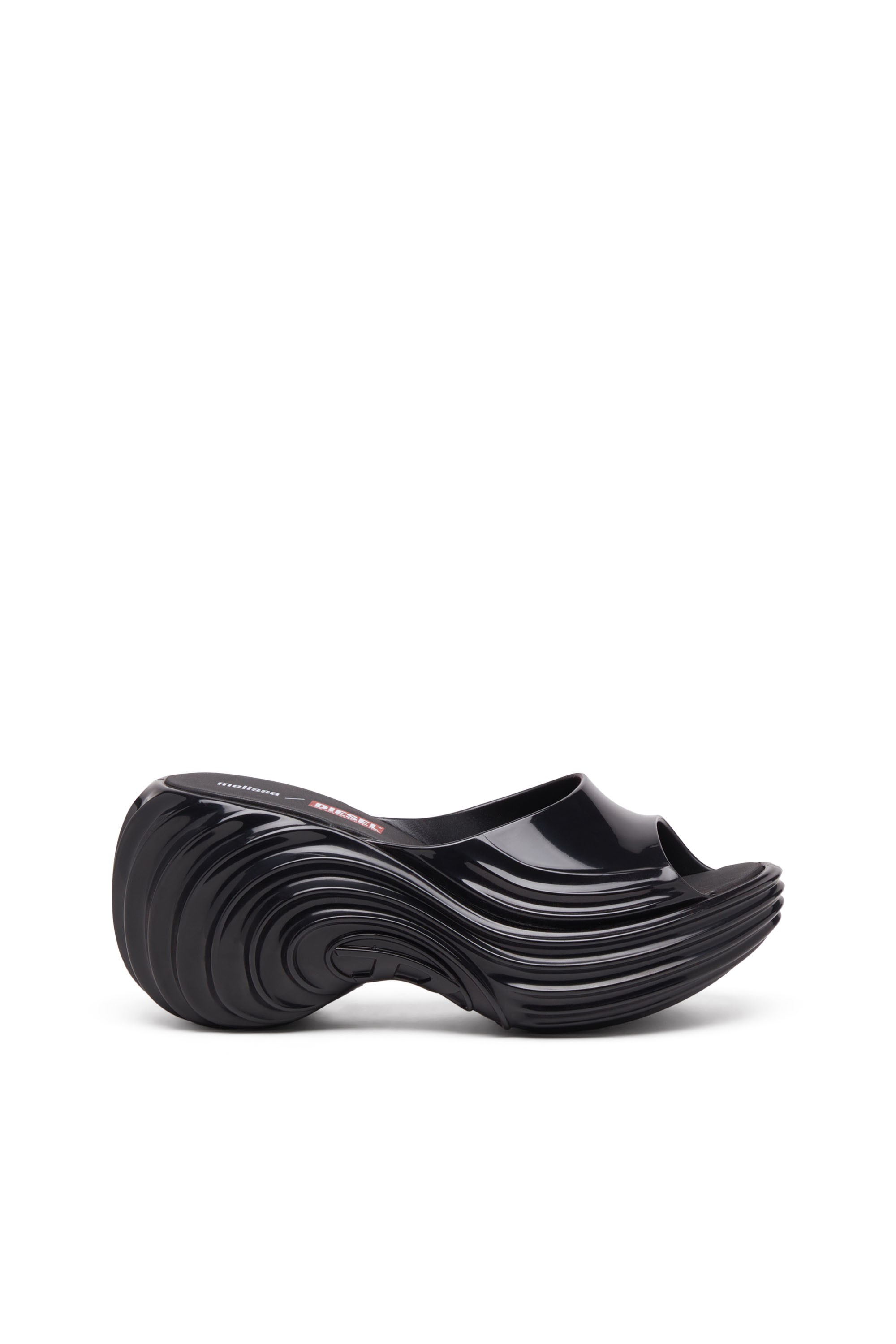 Diesel - MELISSA QUANTUM PLATFORM, Zueco de plataforma en Melflex® Mujer in Negro - 1