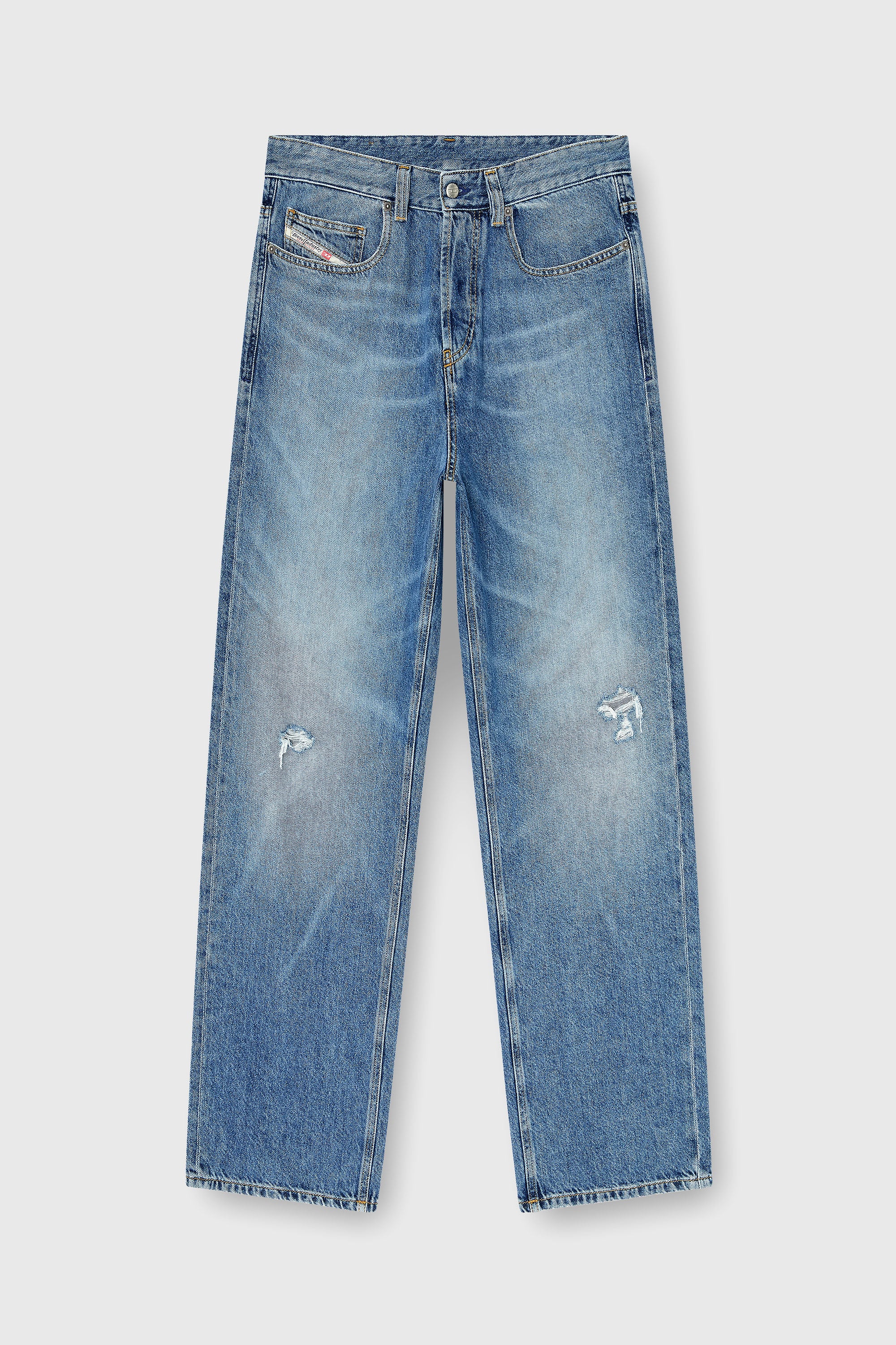 Diesel - Relaxed Jeans 2001 D-Macro 09P61 Hombre, Azul medio - 2