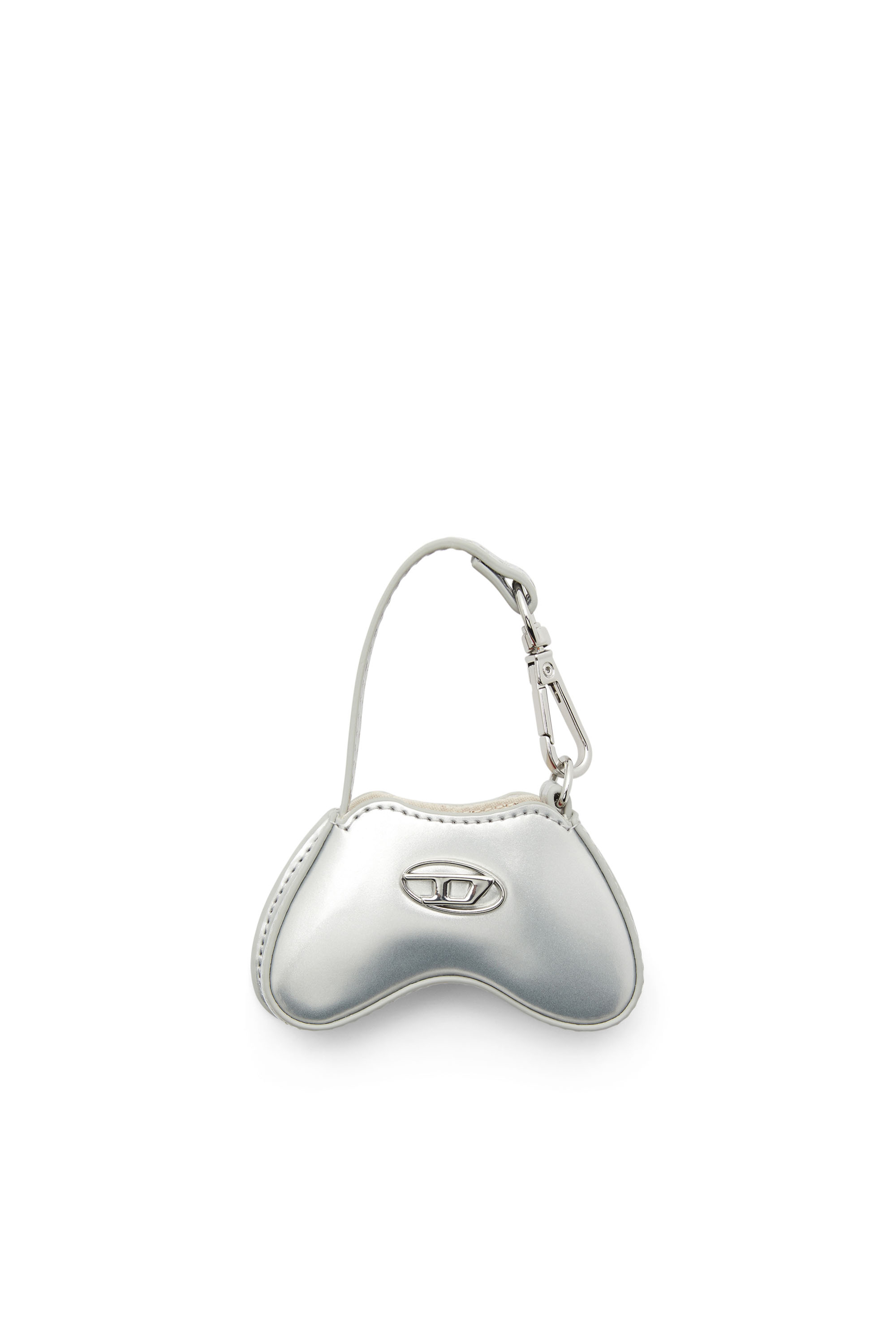 Diesel - PLAY CHARMS, Glossy bag charm with mirror Mujer in Plateado - 1