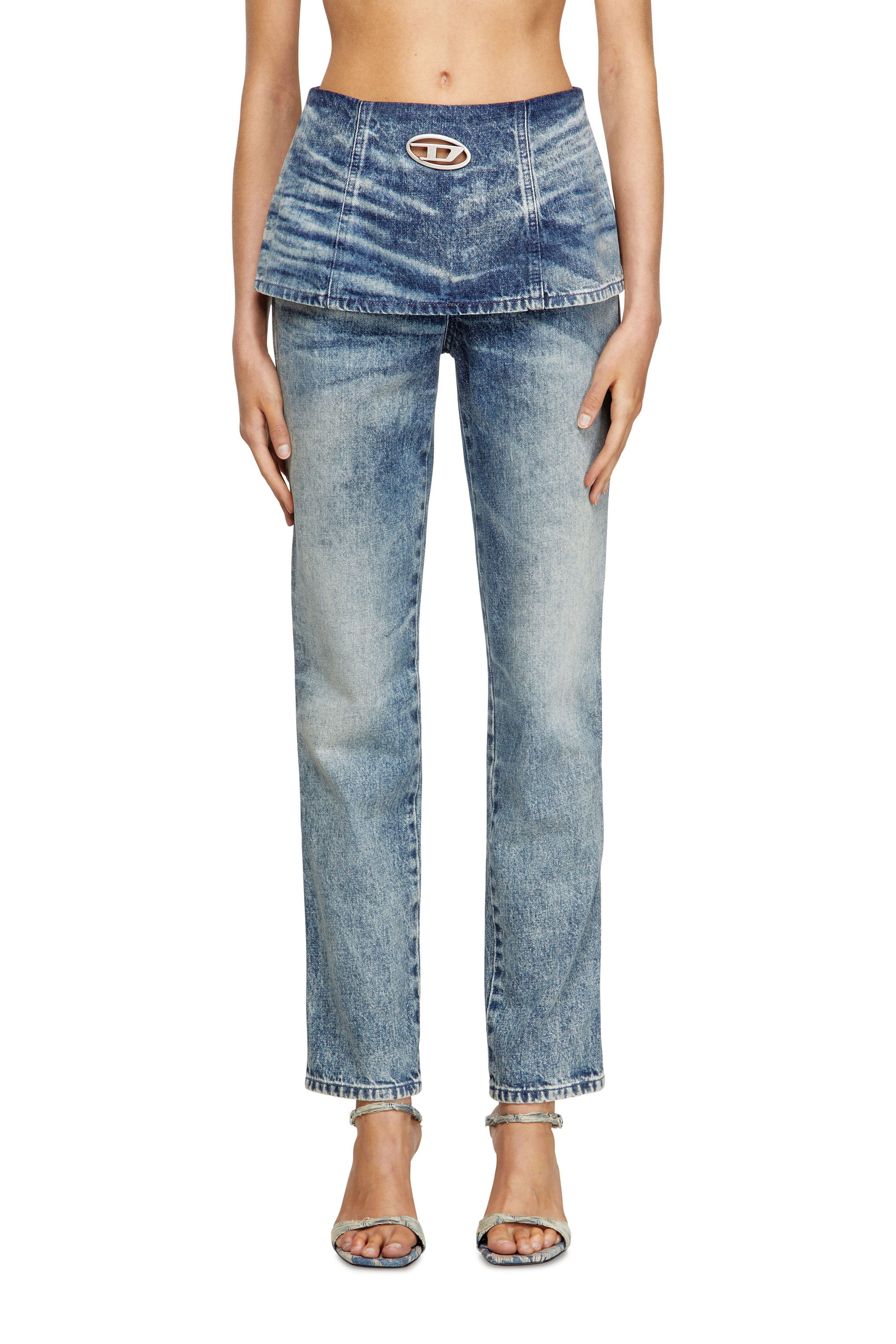 Diesel - Slim Jeans D-Hourjian 007DA Mujer, Azul Claro - 1