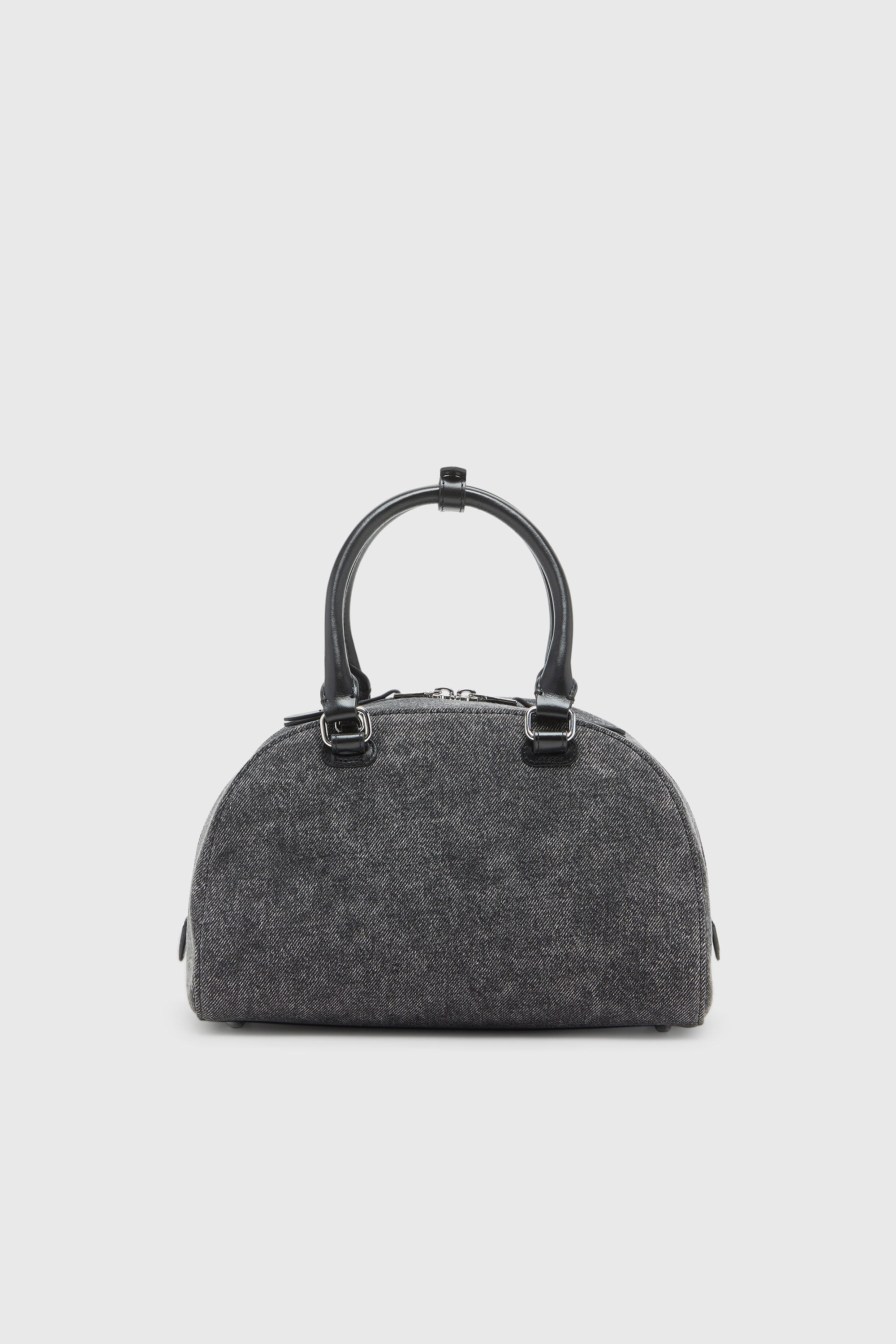 Diesel - 1DR DOME TOP HANDLE, 1DR Dome-Bolso bowling en denim lavado Mujer in Gris - 2