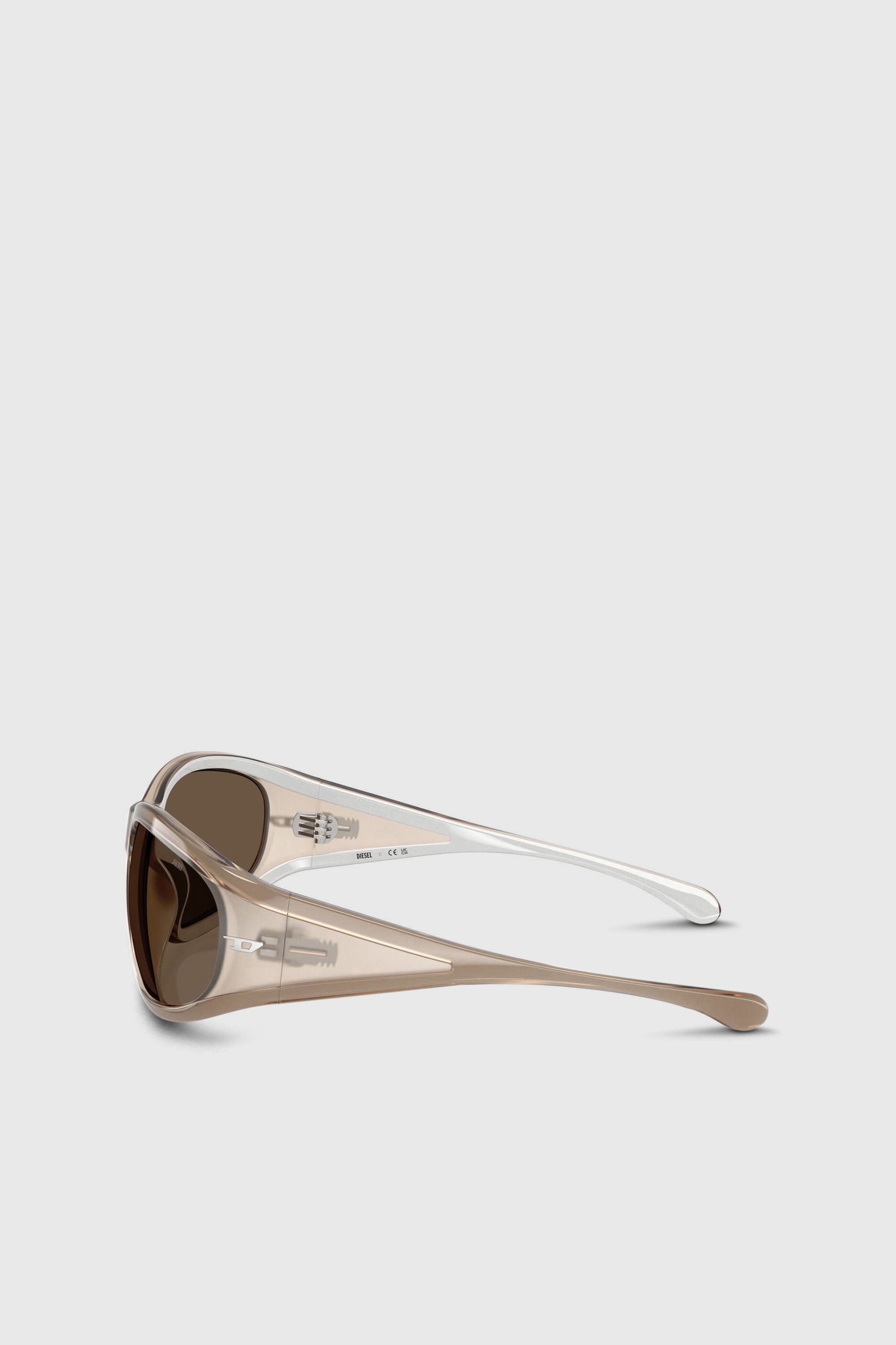 Diesel - 0DL3002, Gafas de sol rectangulares en acetato Unisex in Marr&oacute;n - 2