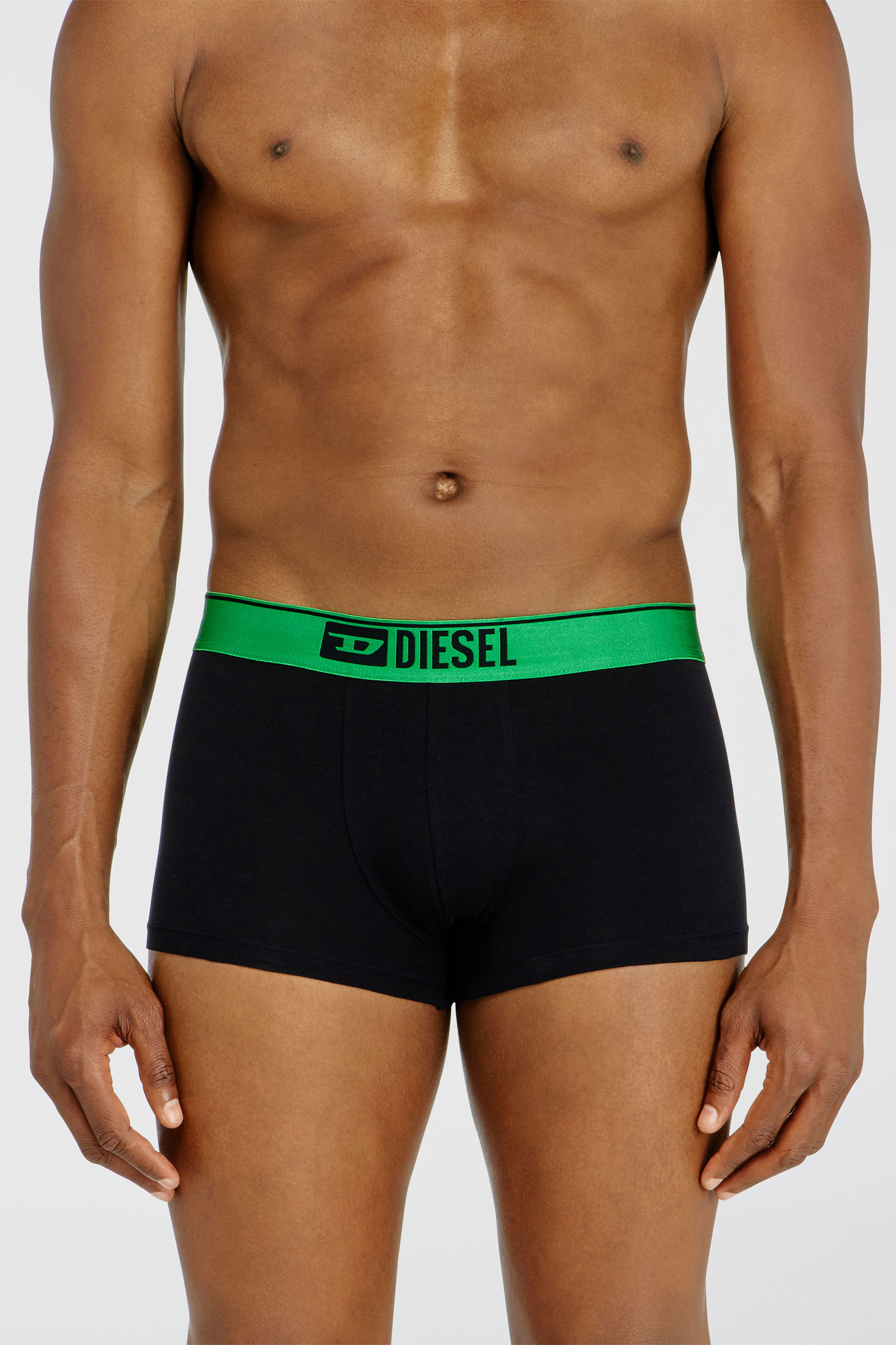 Diesel - DAMIEN-GFT-3PACK, Paquete de tres b&oacute;xers con cinturilla met&aacute;lica Hombre in Negro - 2