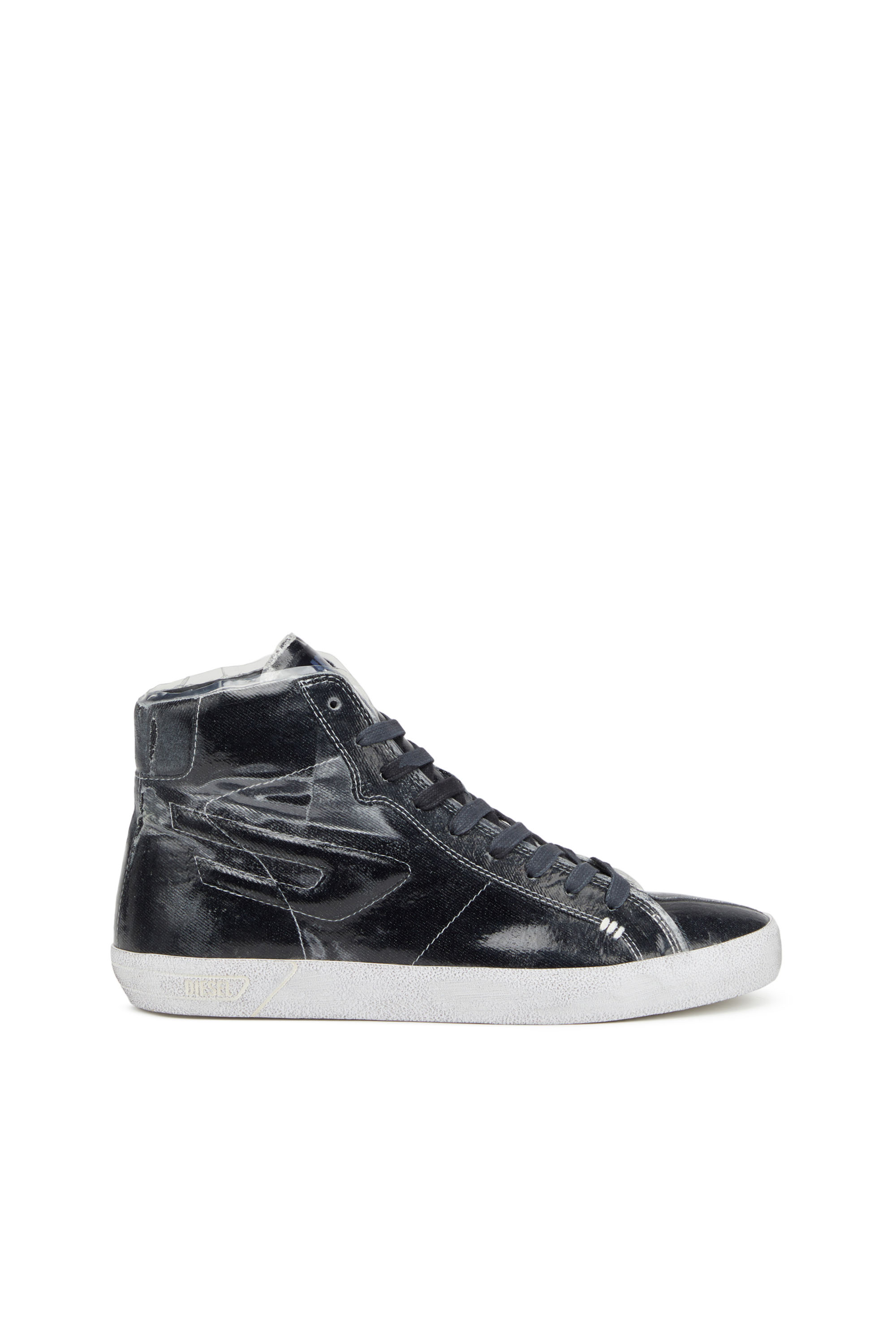 Diesel - S-LEROJI MID, S-Leroji Mid - Zapatillas altas de lona con revestimiento de TPU Hombre in Negro - 1