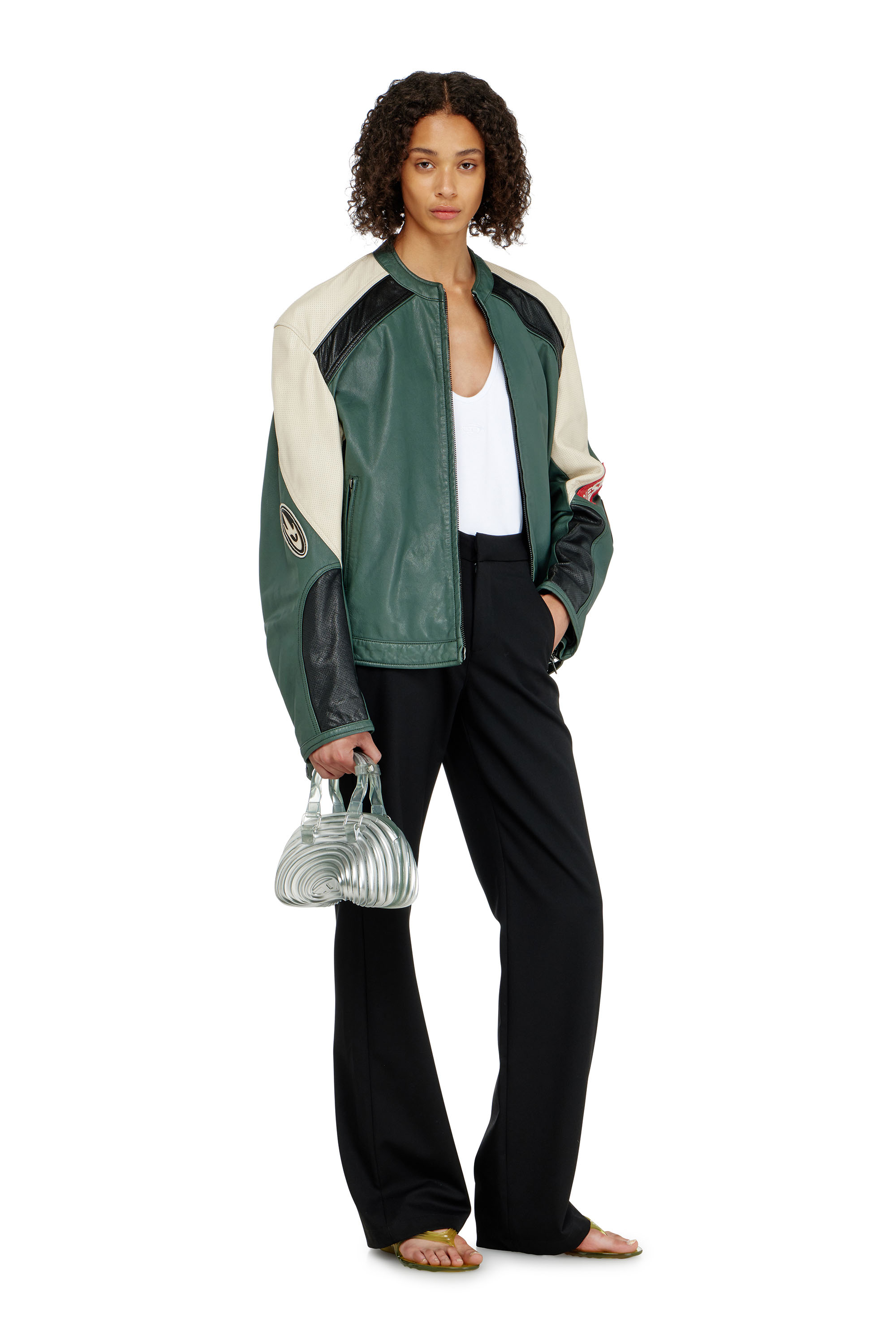 Diesel - MELISSA QUANTUM DOME, Quantum Dome &ndash; Bolso de mano en Melflex&reg; Mujer in Plateado - 1