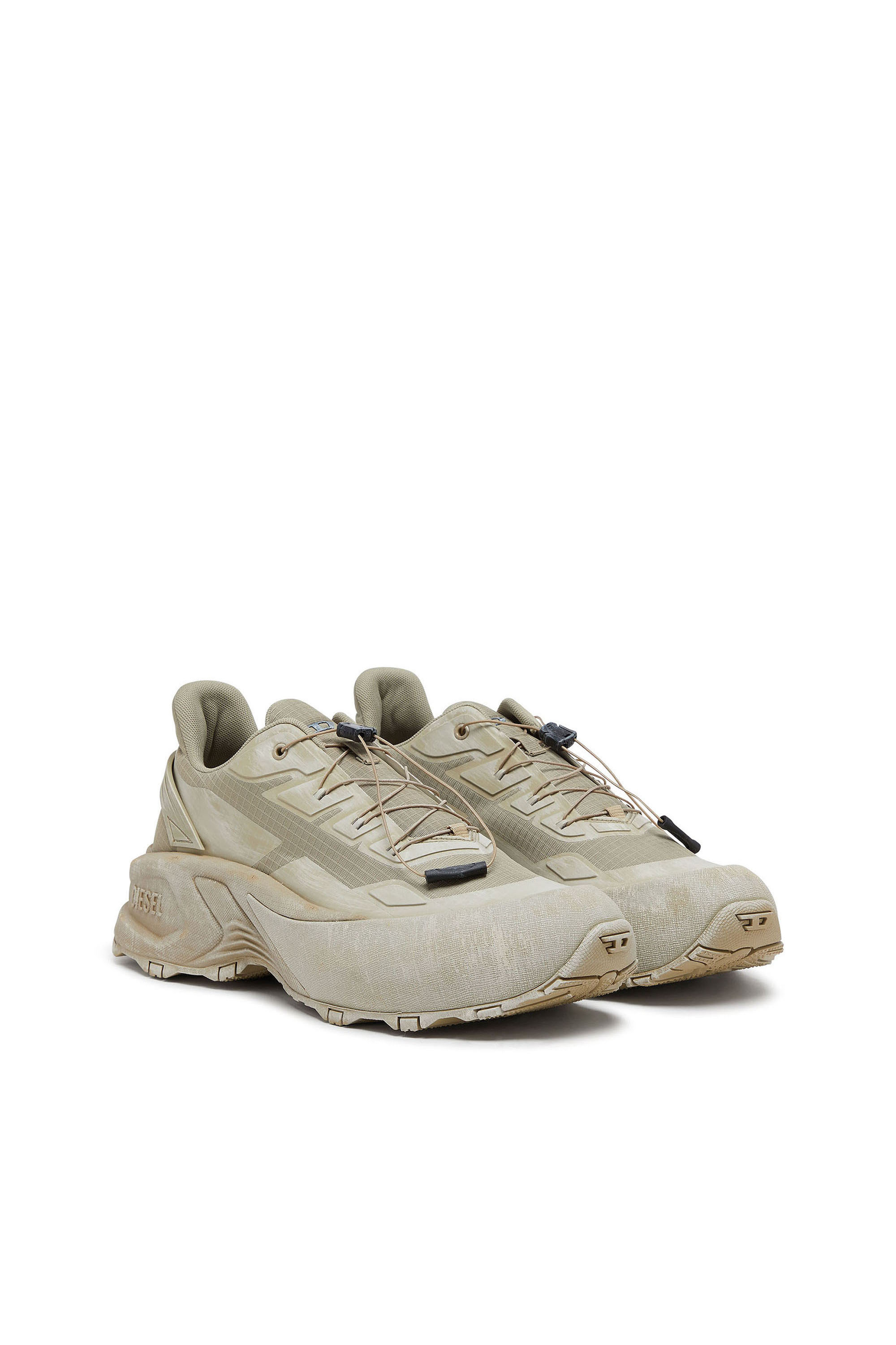 Diesel - D-CAGE RUNNER, D-Cage Runner-Zapatillas gruesas en ripstop Hombre in Verde - 2
