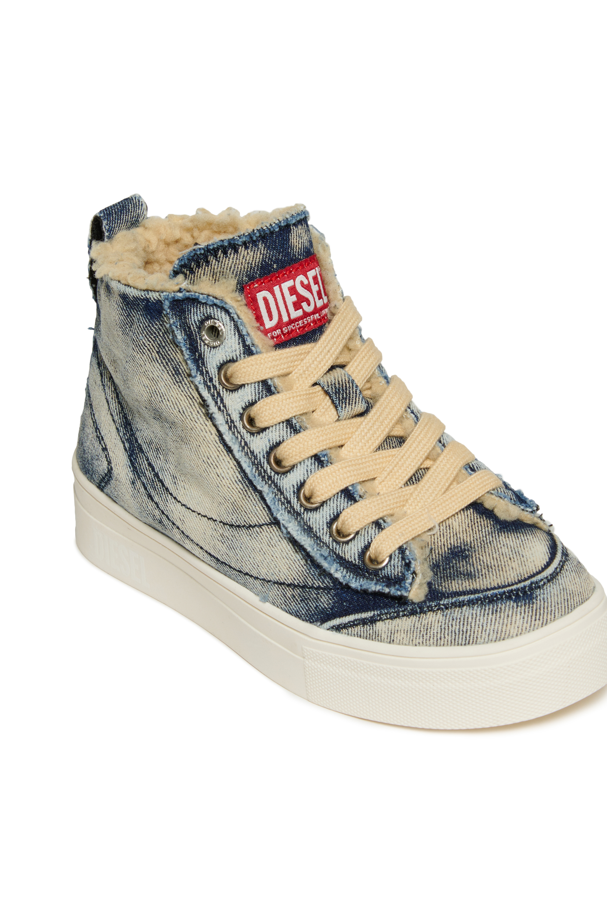 Diesel - S-VANEELA MC, S-VANEELA MC zapatillas de algodón con logo Unisex in Azul marino - 4