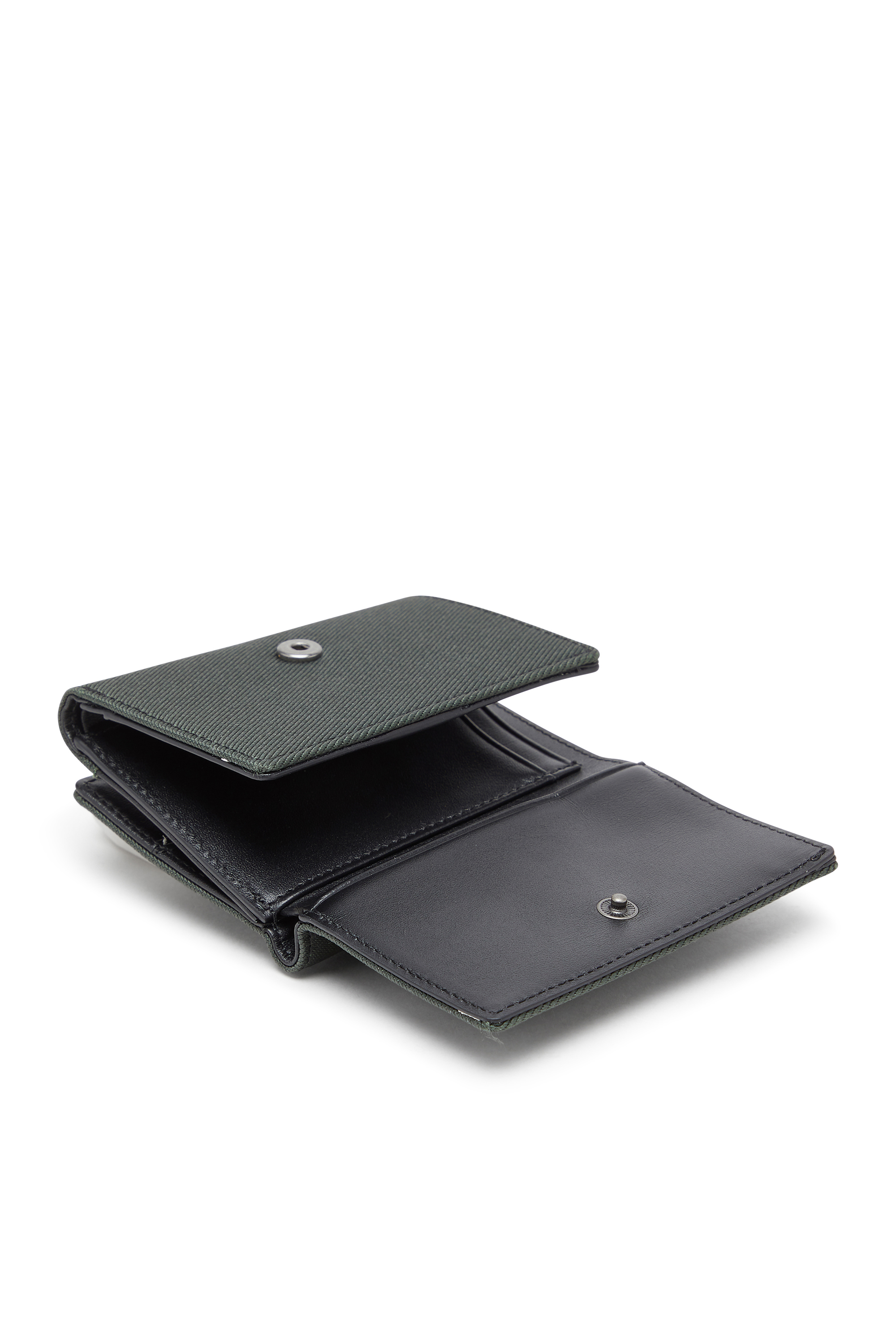 Diesel - D-PACK TRI FOLD COIN 3D, Monedero con patch en relieve Hombre in Verde - 4