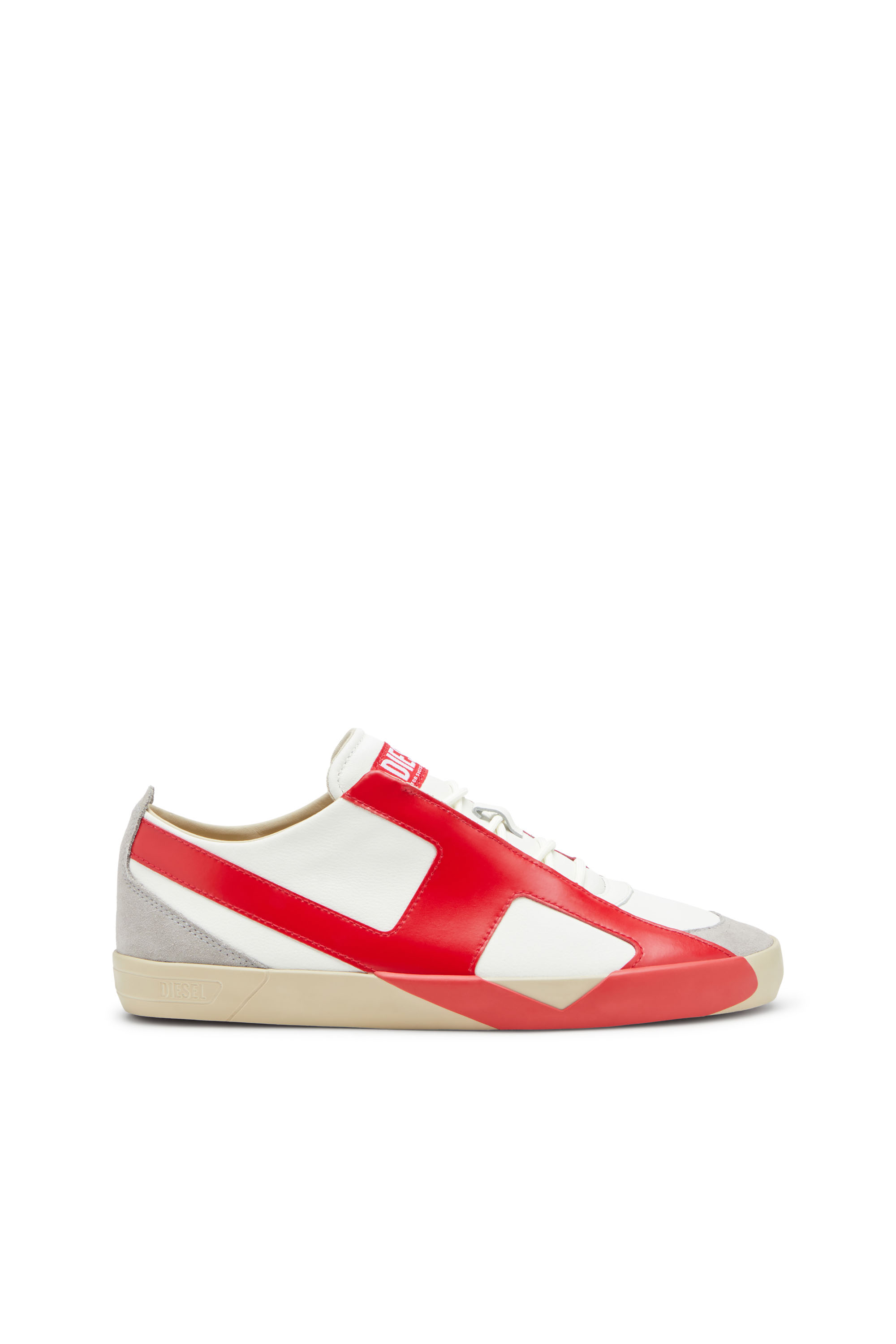 Diesel - S-SLANTE-D LOW, Deportivas de ante y cuero con logotipo D Hombre in ToBeDefined - 1
