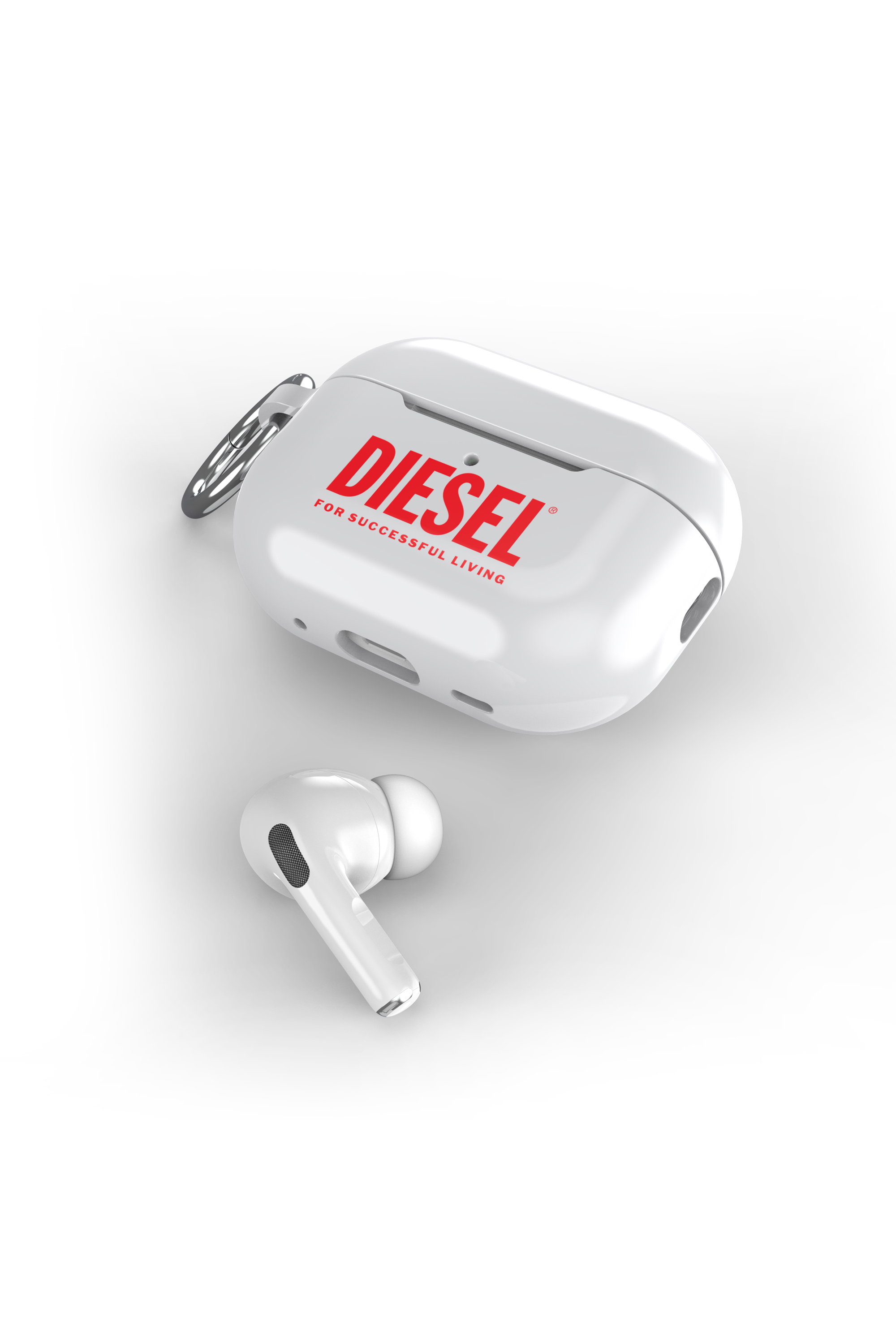 Diesel - 60067 AOP CASE, Funda por Airpods Pro/Pro 2 Unisex in Blanco - 4