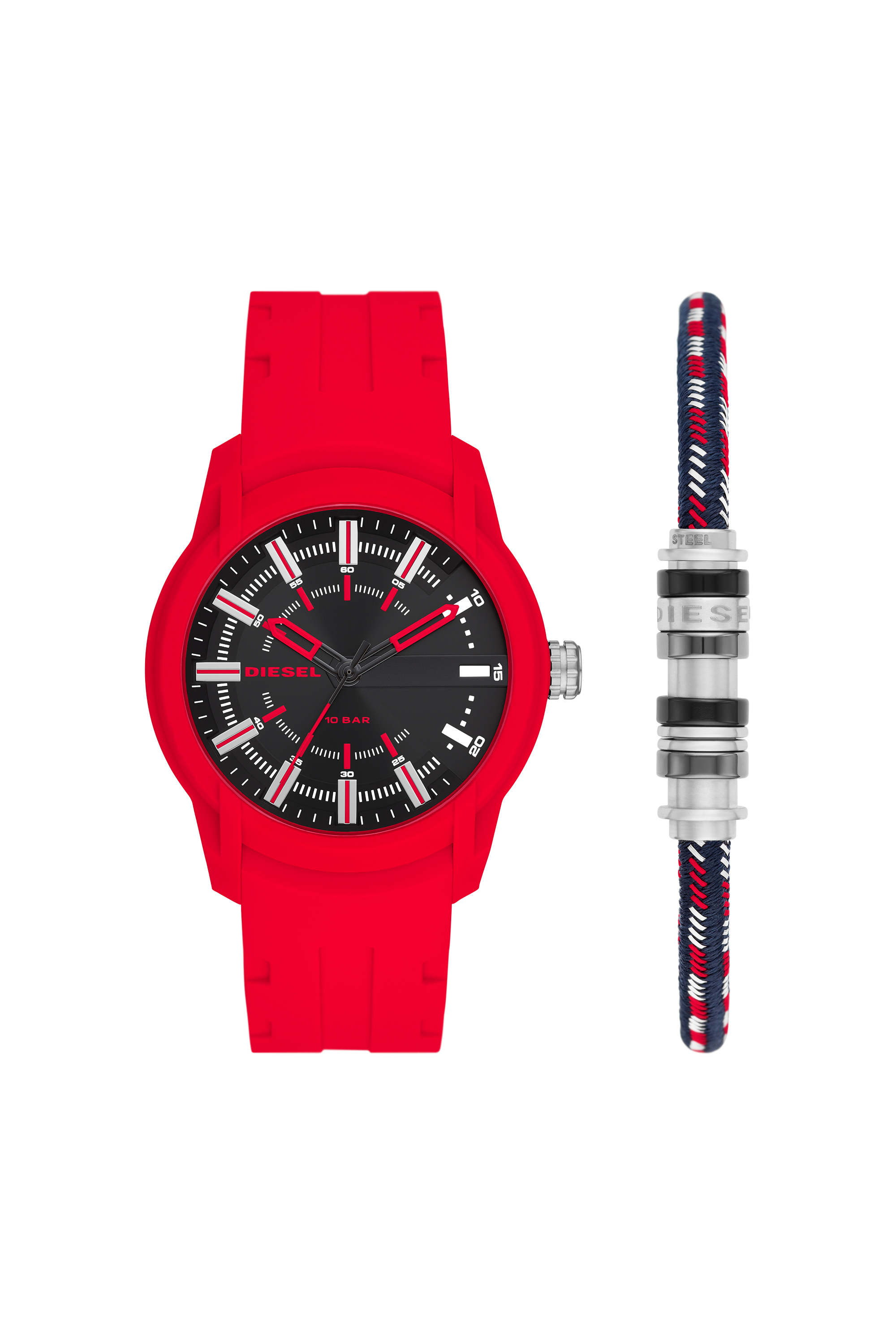 Diesel - DZ1979, Juegos de reloj Armbar y pulsera Hombre in Rojo - 1