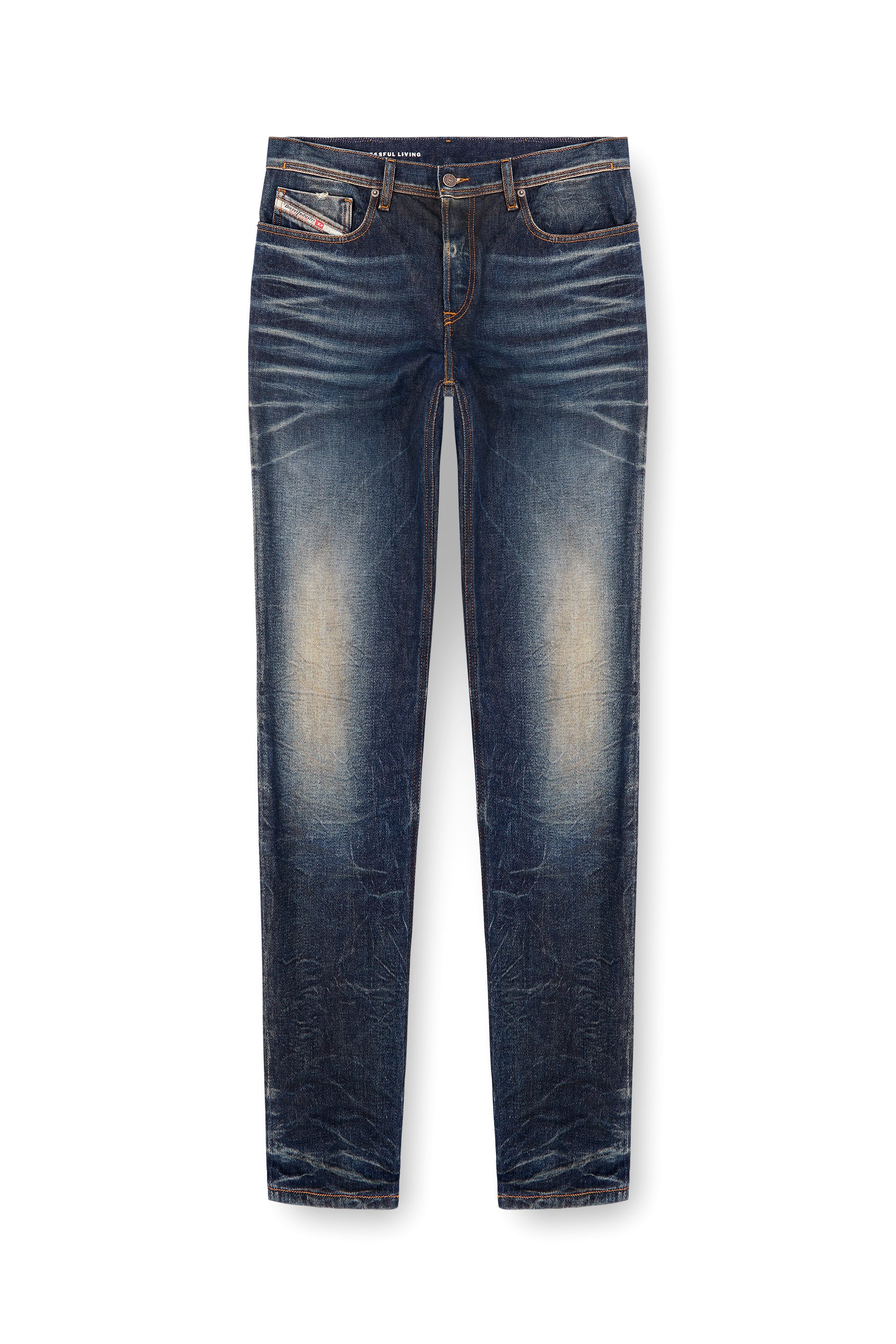 Diesel - Regular Jeans 2023 D-Finitive 09L22 Hombre, Azul Oscuro - 3