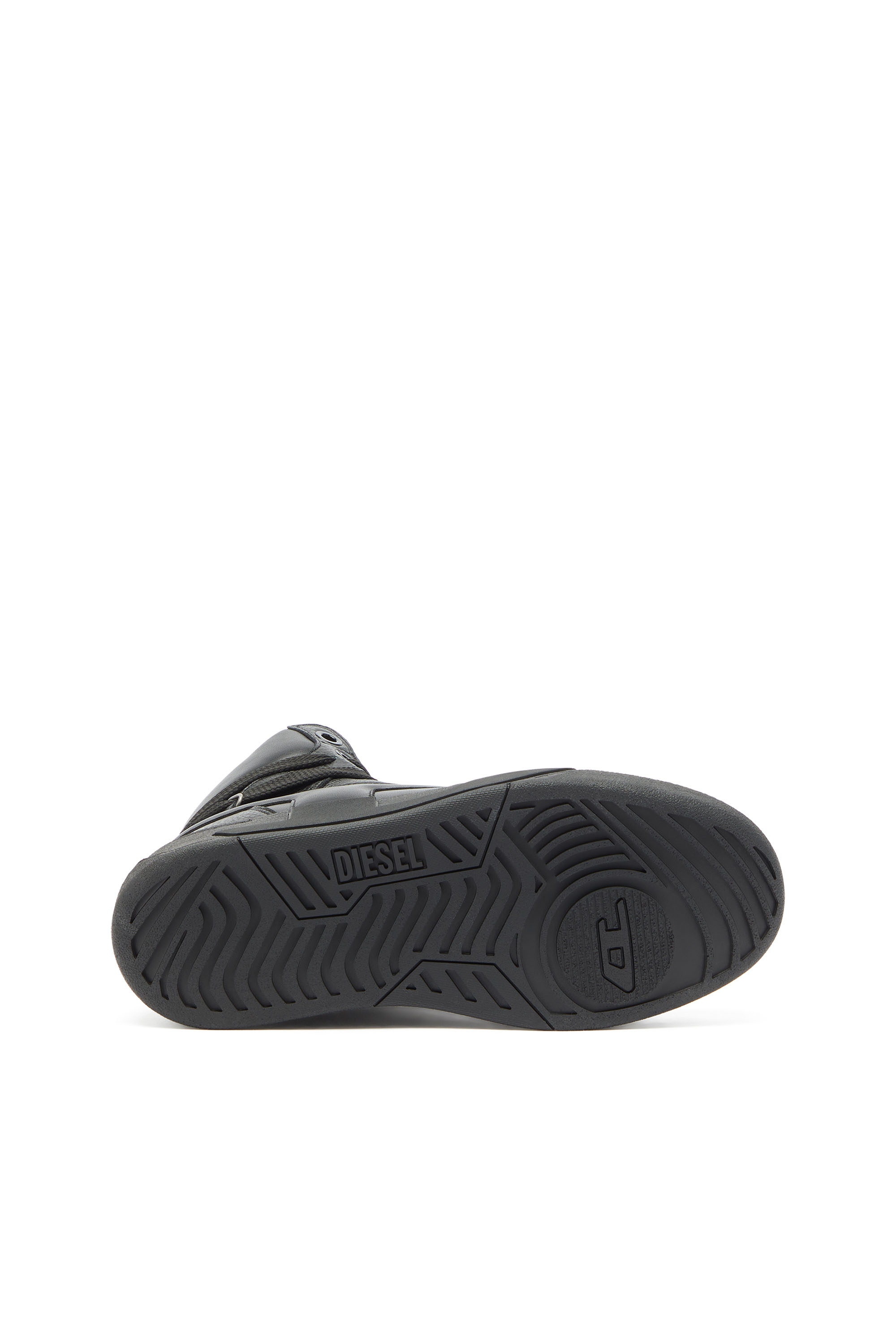 Diesel - S-D-OLLIE MID, S-D-Ollie - Zapatillas altas de piel con D logo Hombre in Negro - 4