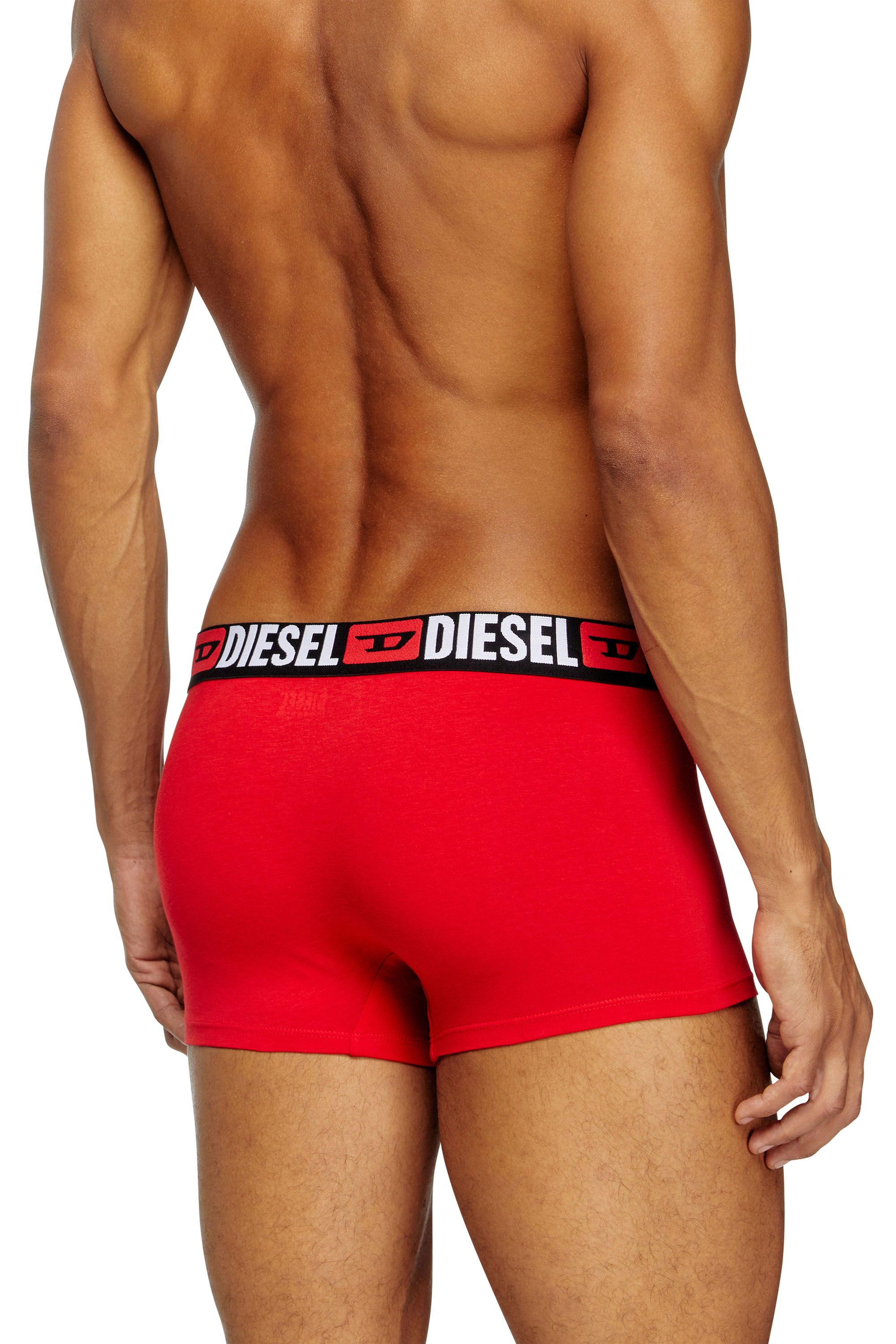 Diesel - UMBX-DAMIENTHREEPACK, Set de tres calzoncillos bóxer con logotipo en la cintura Hombre in Multicolor - 4