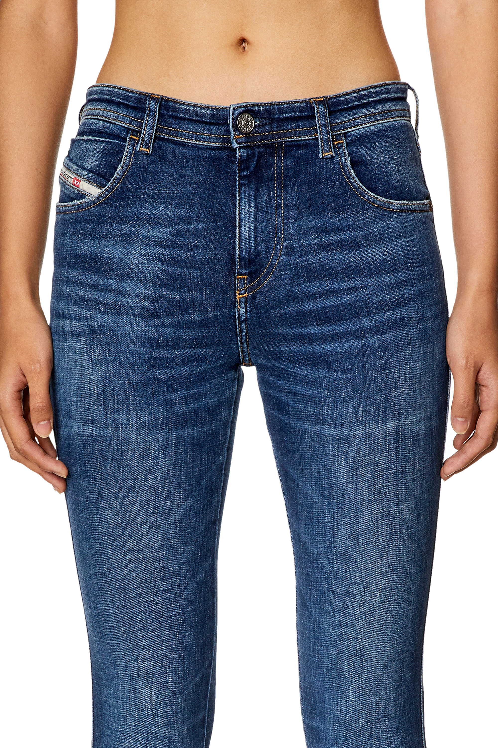 Diesel - Skinny Jeans 2015 Babhila 09H63, Azul Oscuro - Image 4
