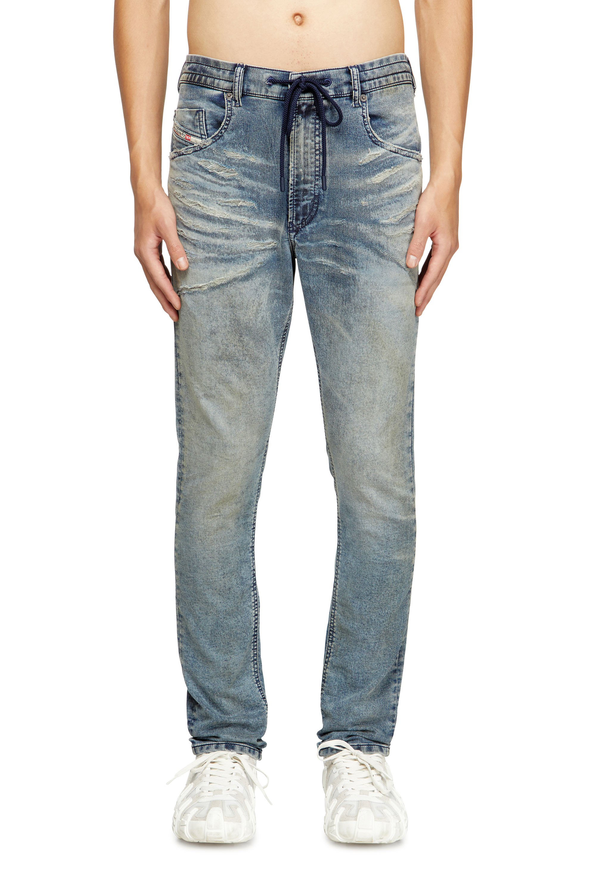 Diesel - Regular 2032 D-Krooley Joggjeans® 09M37 Hombre, Azul medio - 1