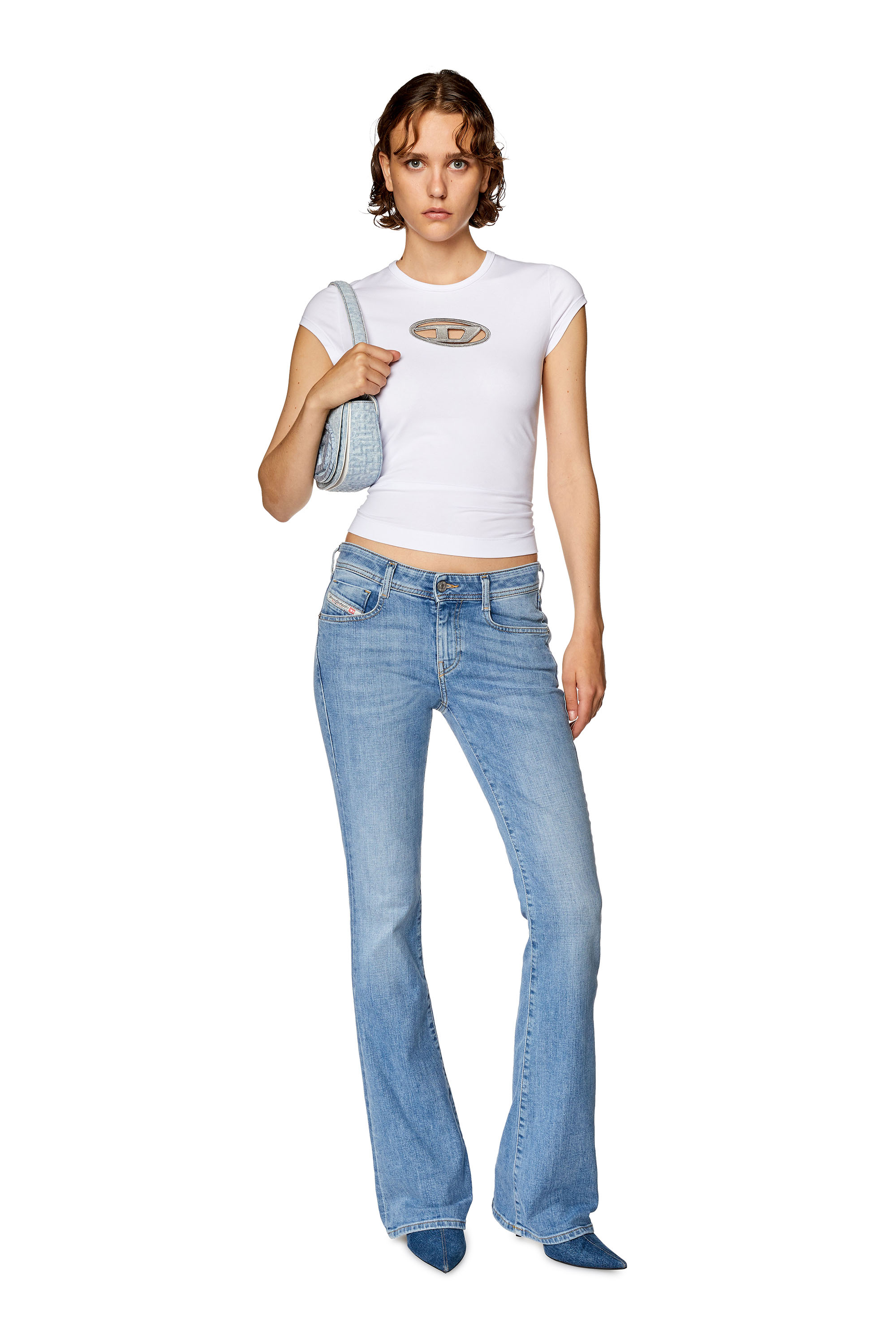 Diesel - Bootcut and Flare Jeans 1969 D-Ebbey 09F76, Azul Claro - Image 1