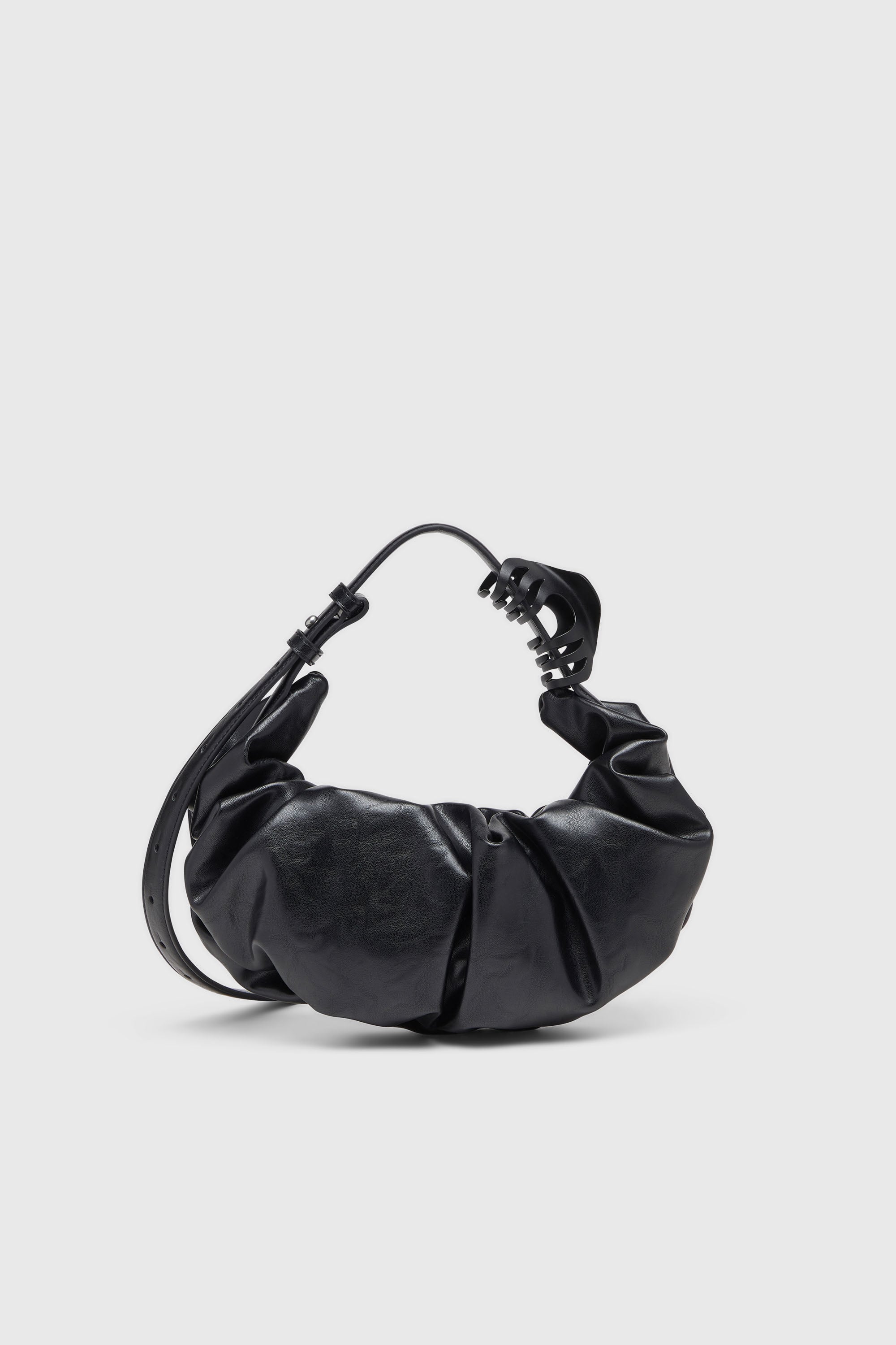 Diesel - GRAB-D HOBO S, Grab-D-Bolso hobo peque&ntilde;o arrugado Mujer in Negro - 2