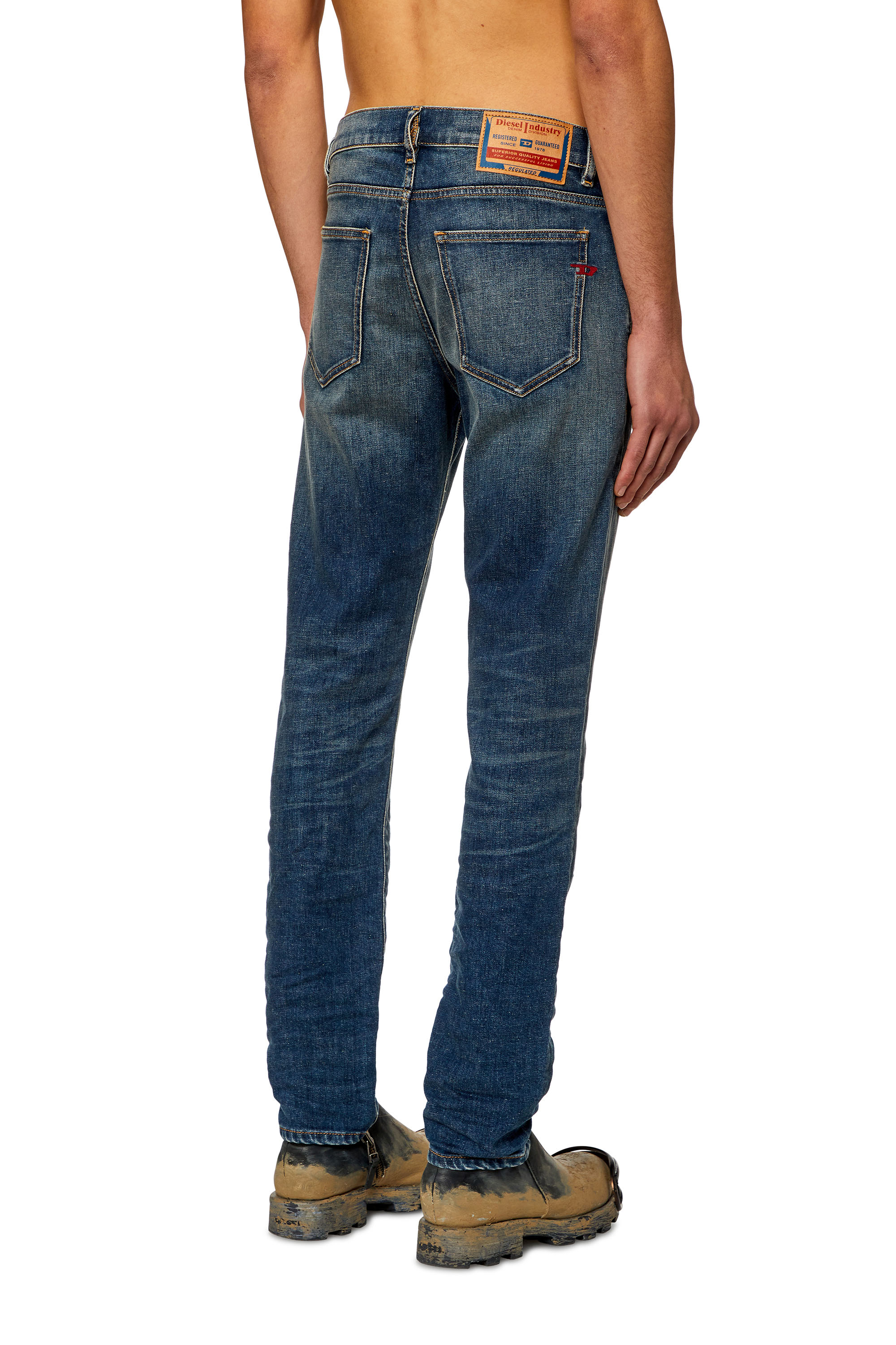 Diesel - Slim Jeans 2019 D-Strukt 09H49, Azul Oscuro - Image 3