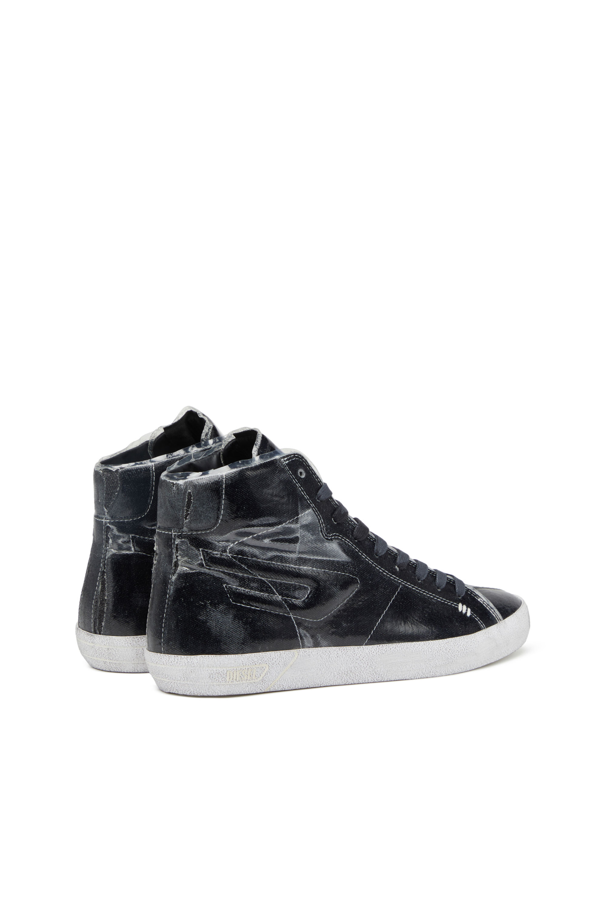 Diesel - S-LEROJI MID, S-Leroji Mid - Zapatillas altas de lona con revestimiento de TPU Hombre in Negro - 3