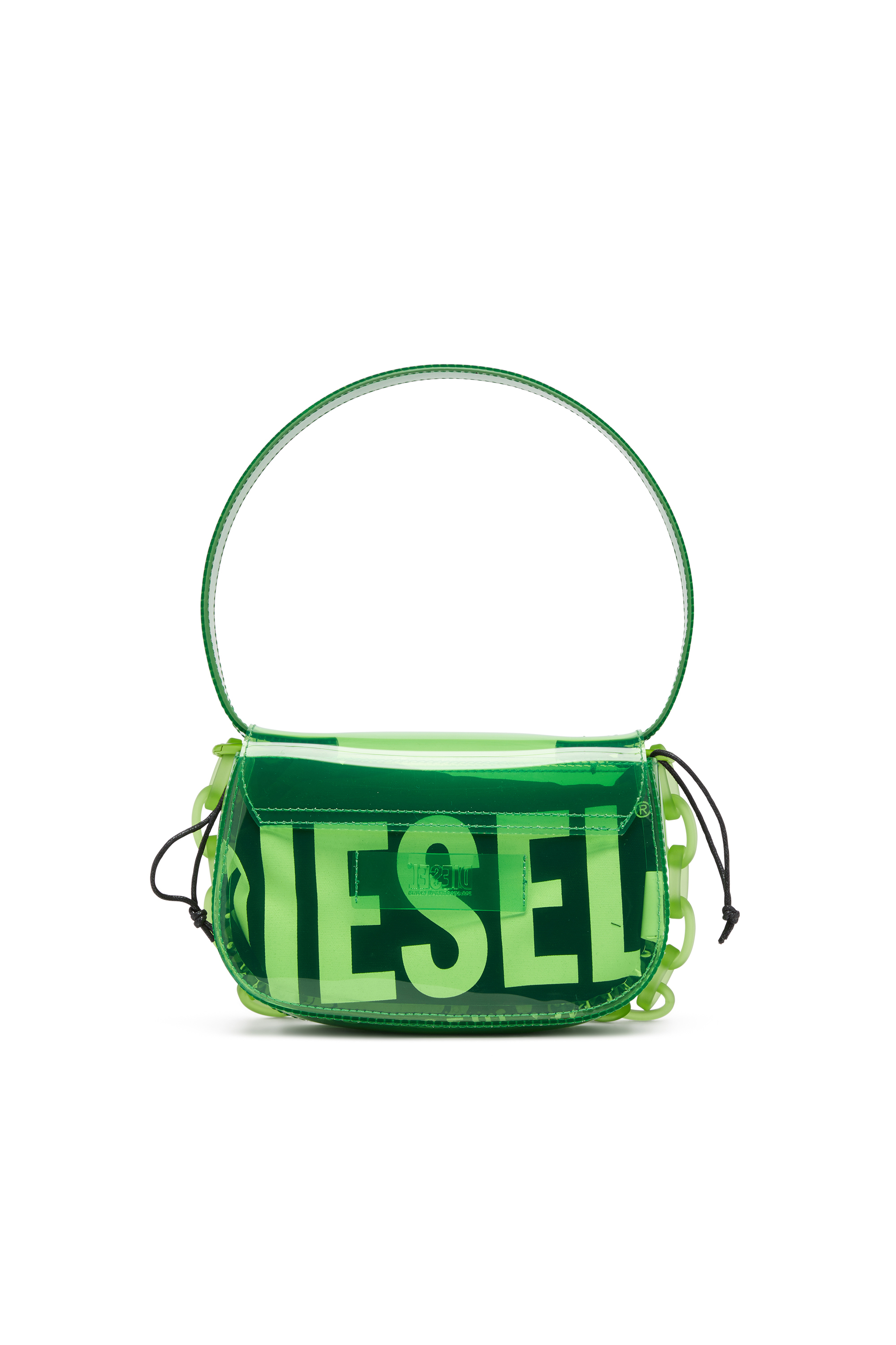 Diesel - 1DR, 1DR-Iconic bolso de hombro en TPU transparente Mujer in Verde - 2