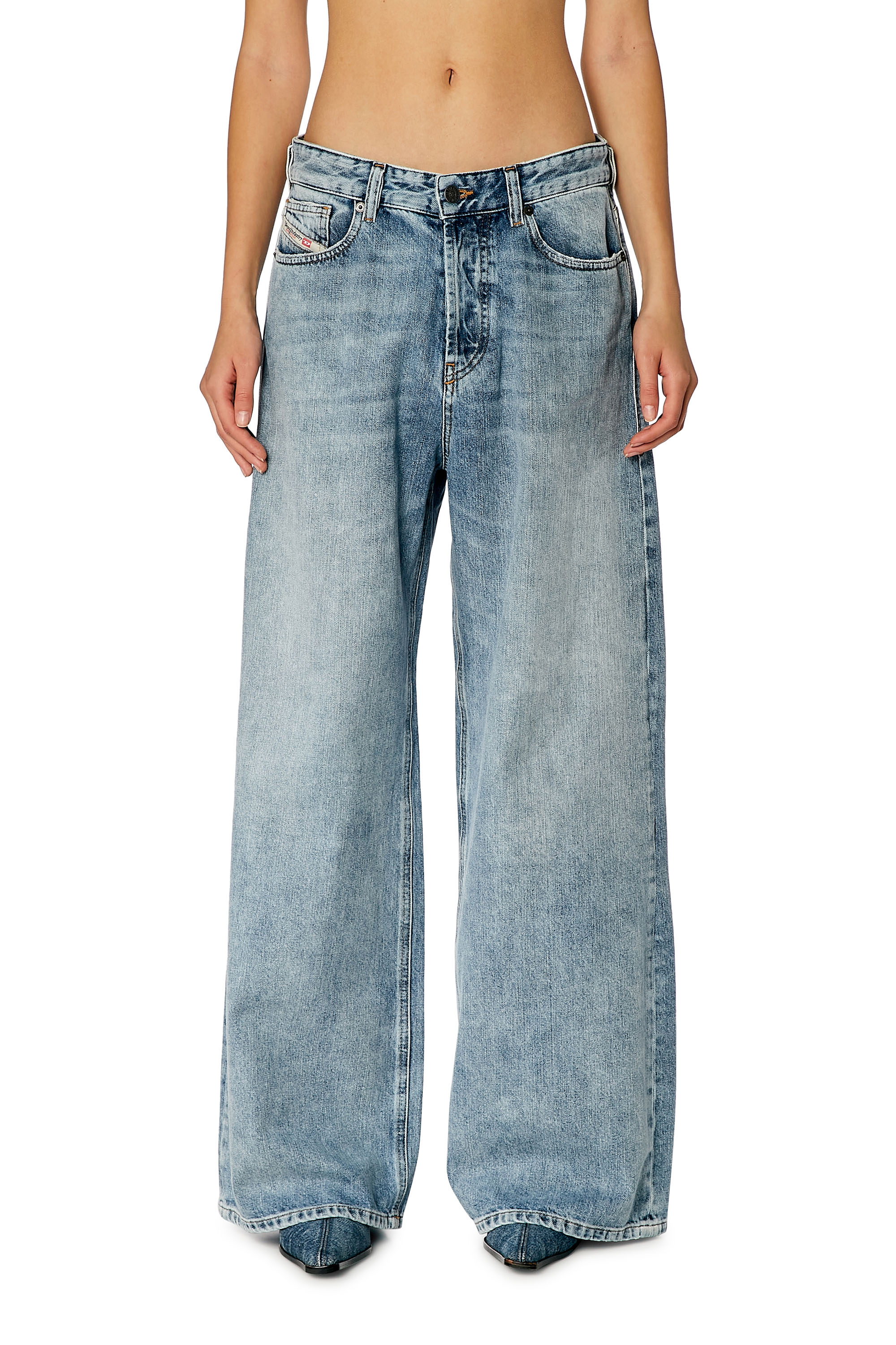 Diesel - Straight Jeans 1996 D-Sire 09H57, Azul Claro - Image 2