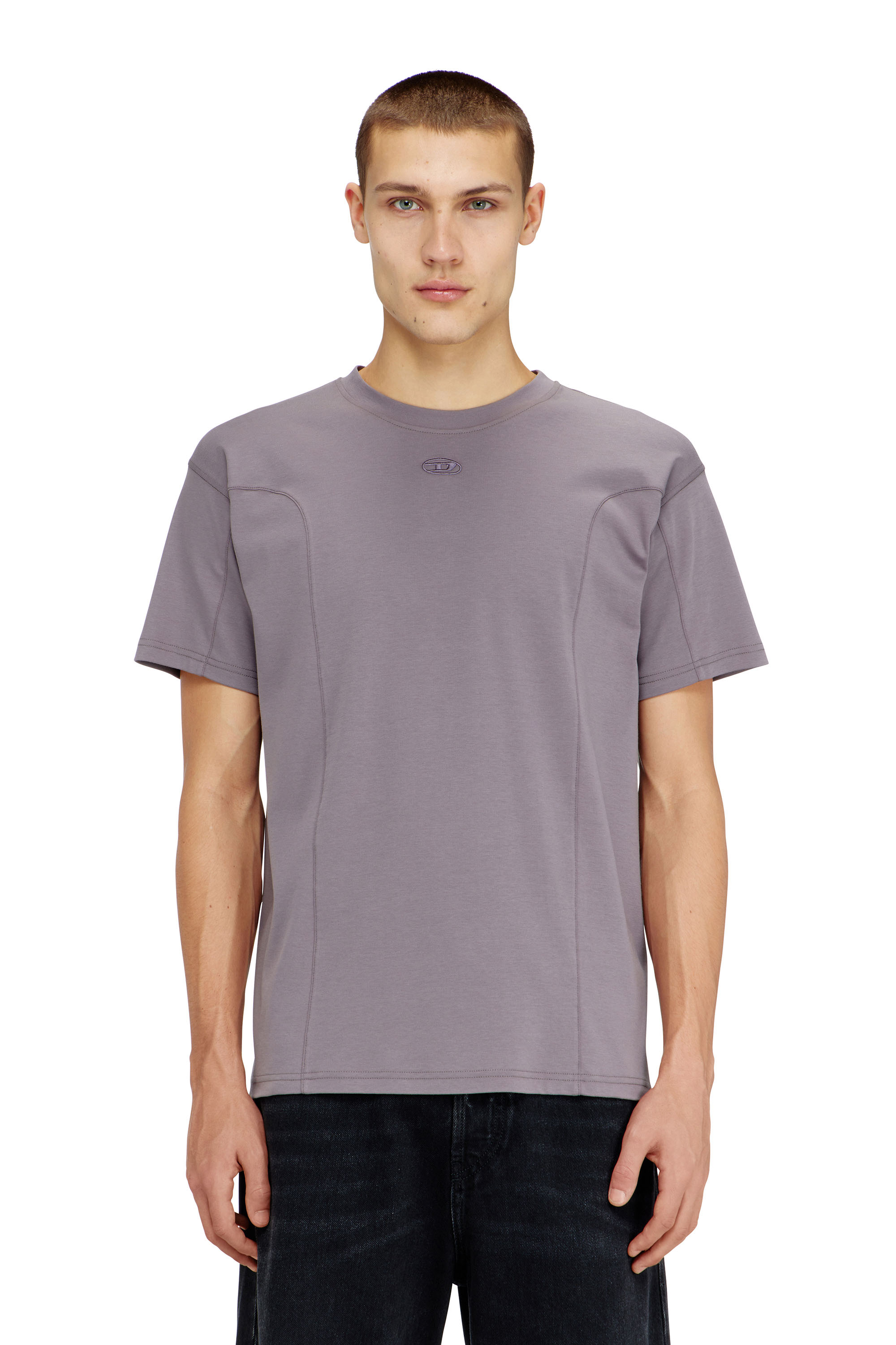 Diesel - T-NORM-INT, Man's Short-sleeve T-shirt with panels in null - 2