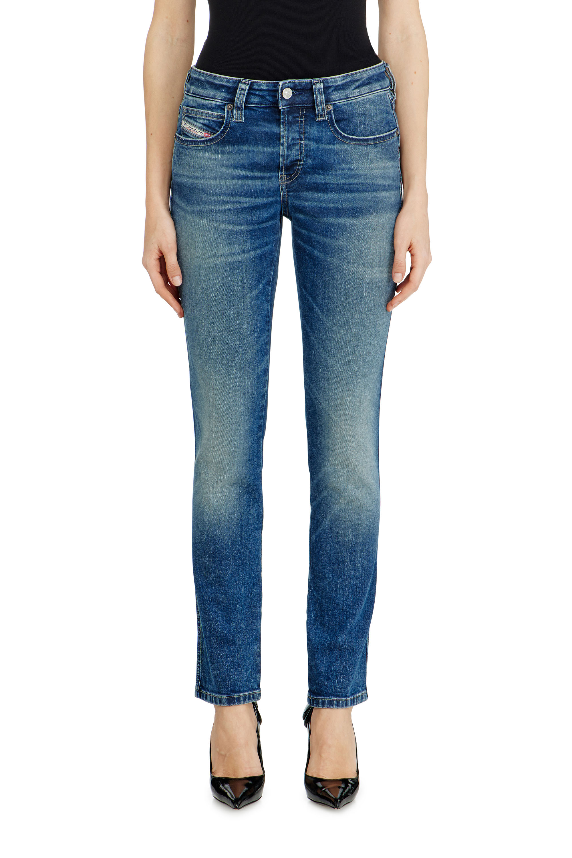 Diesel - Slim Jeans 1992 D-Jiann 0DBEE Mujer, Azul medio - 4