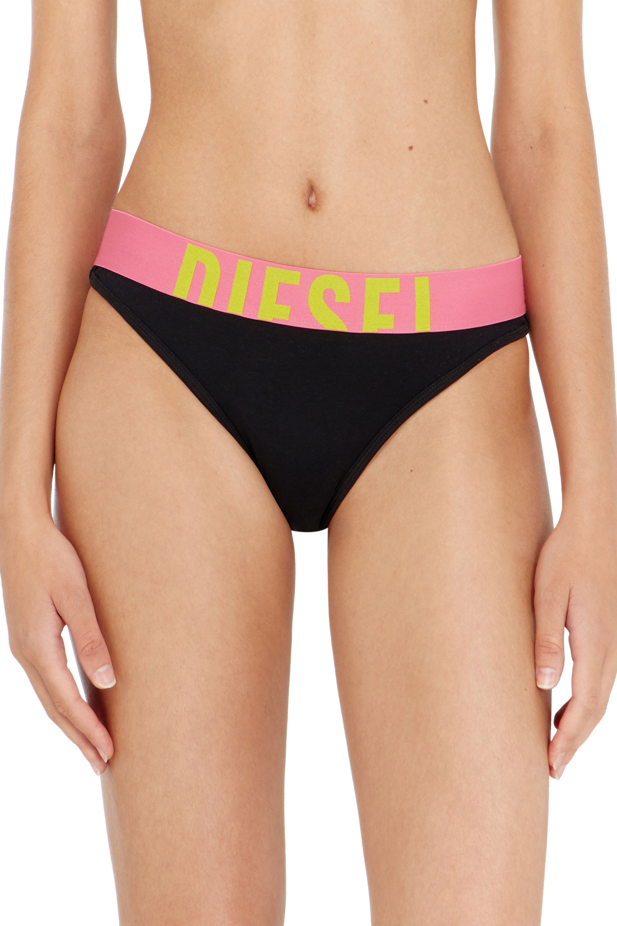 Diesel - FANNIE-D-POP-3PACK, Pack de 3 braguitas con cintura en contraste Mujer in ToBeDefined - 3