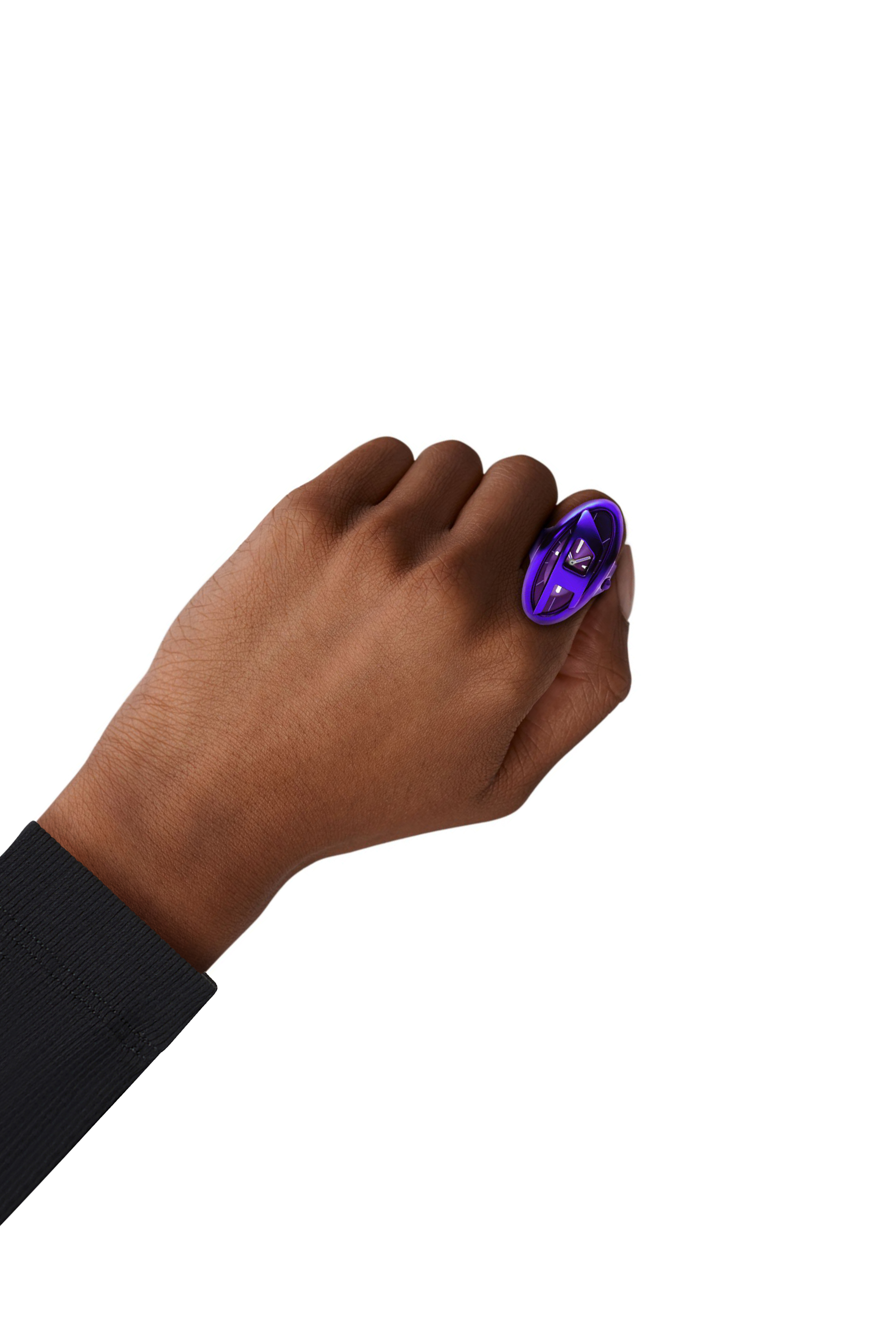 Diesel - DZ5624 WATCH, Anillo reloj D-Era de acero inoxidable morado Mujer in Azul marino - 5