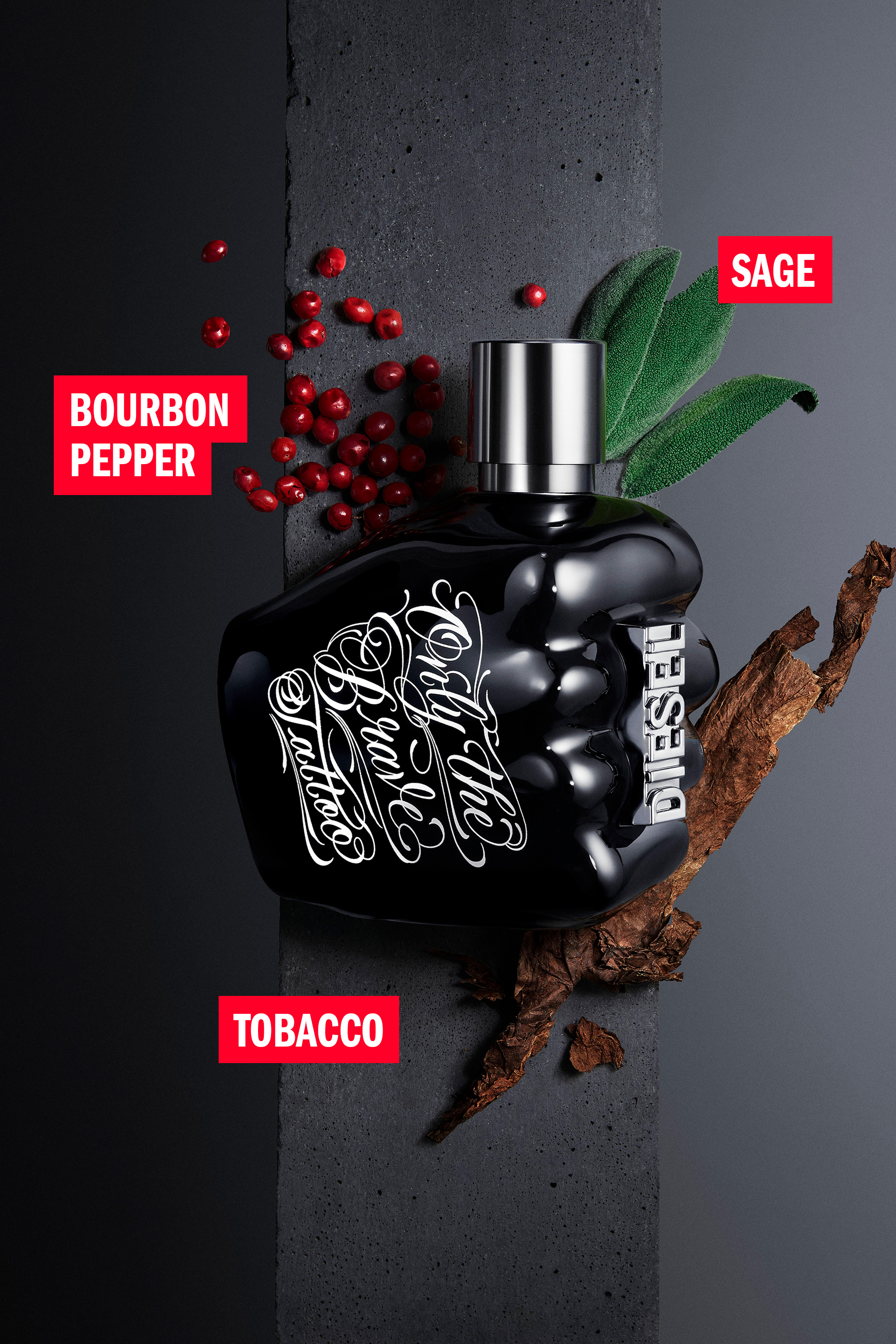 Diesel - ONLY THE BRAVE TATTOO 50 ML, Negro - Image 4