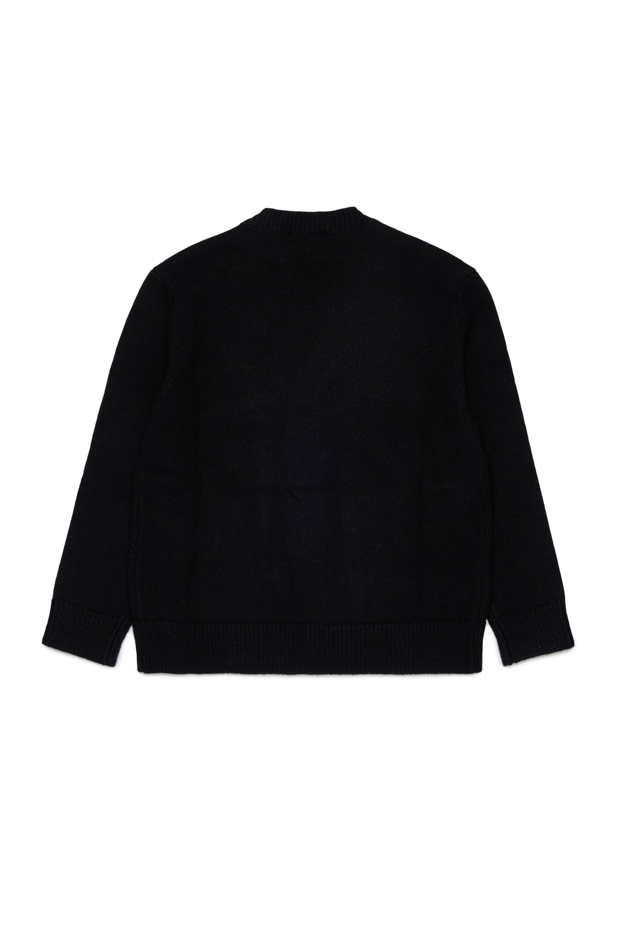 Diesel - KLABO CARDIGAN OVER, Cashmere-enriched cardigan con Logo Oval D Hombre in Negro - 2