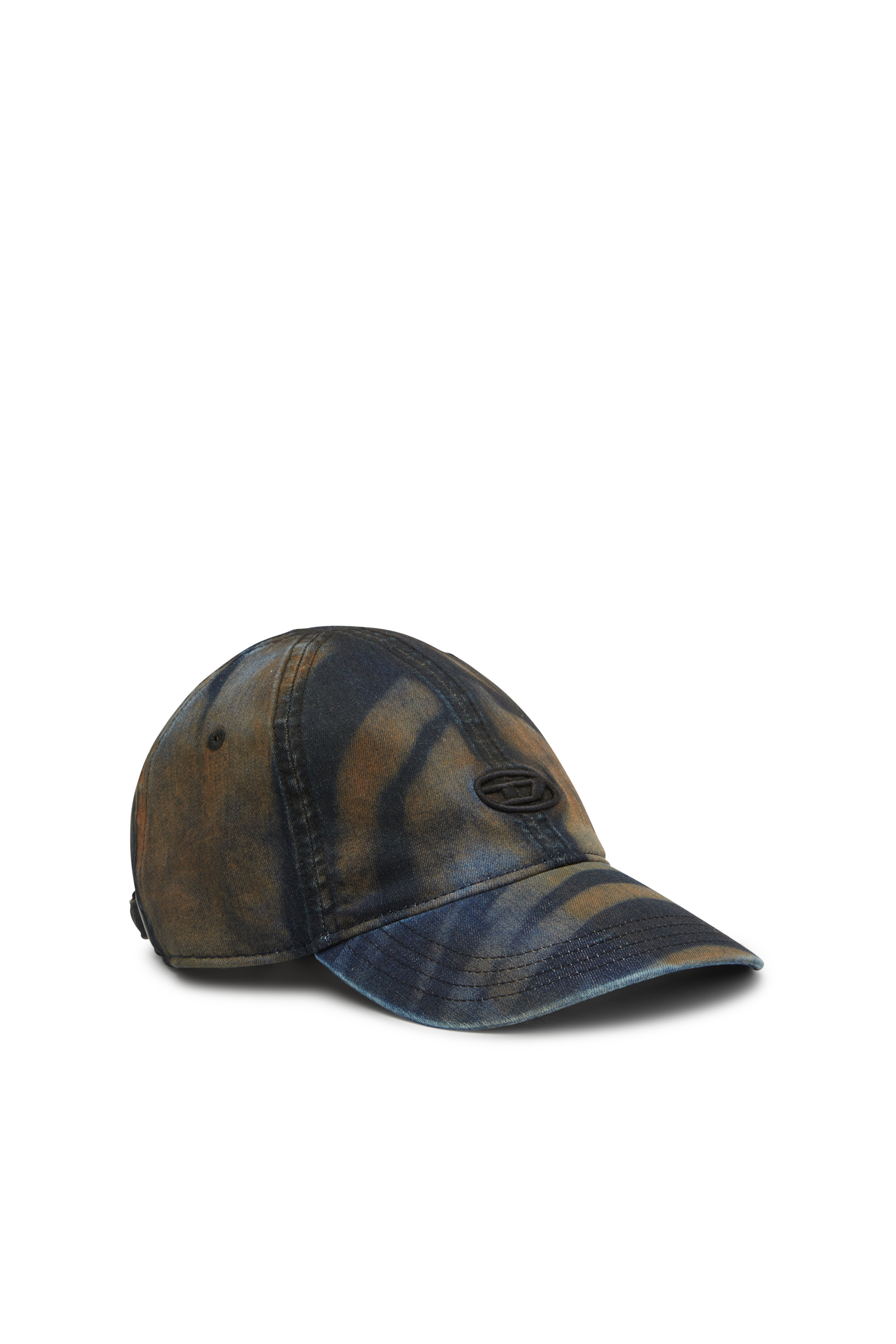 Diesel - C-HUPA, Gorra de mezclilla con efecto camuflaje Hombre in Multicolor - 1