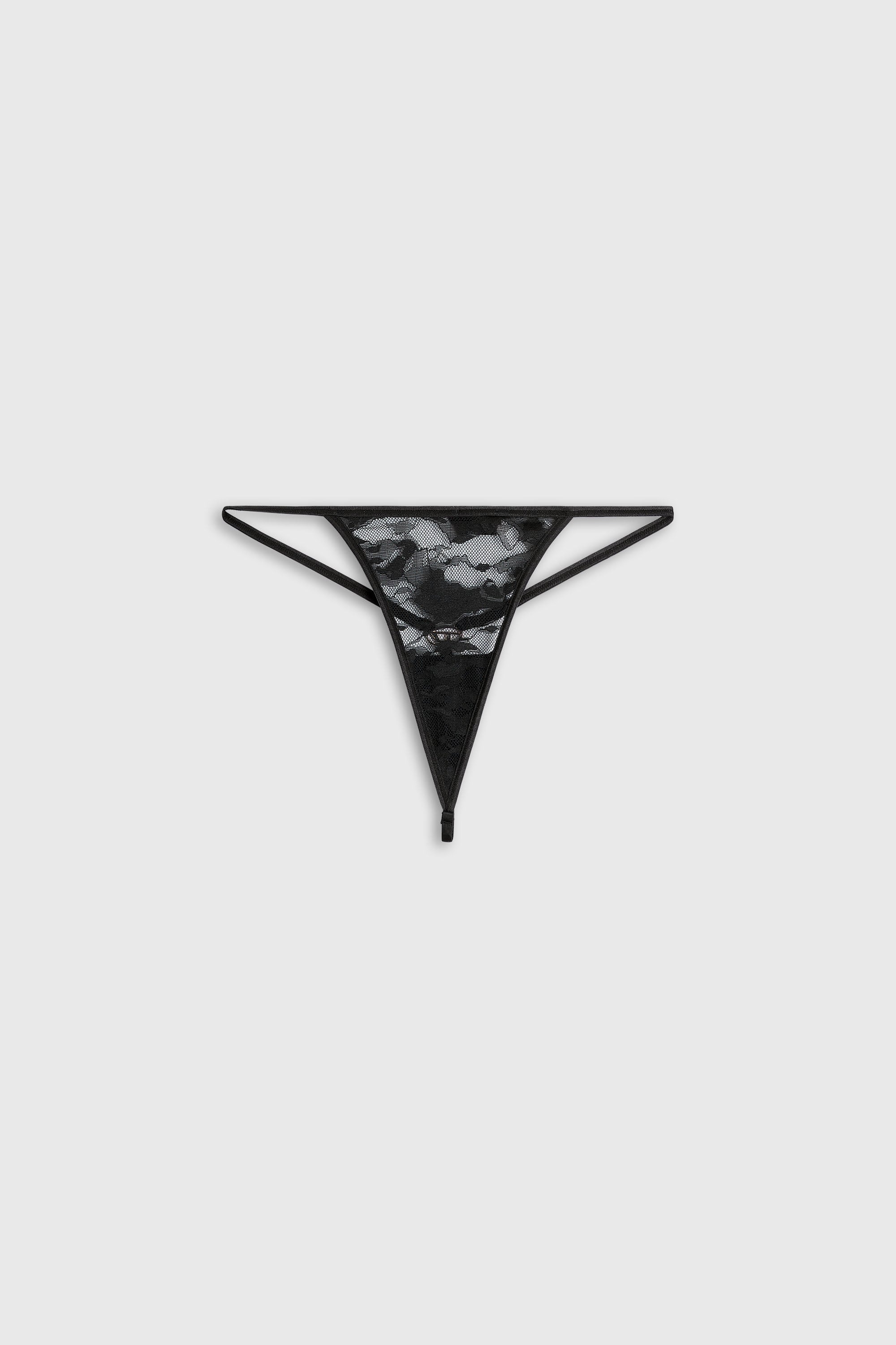 Diesel - GEMMA-UTLT, Tanga de encaje camuflaje Mujer in Negro - 2