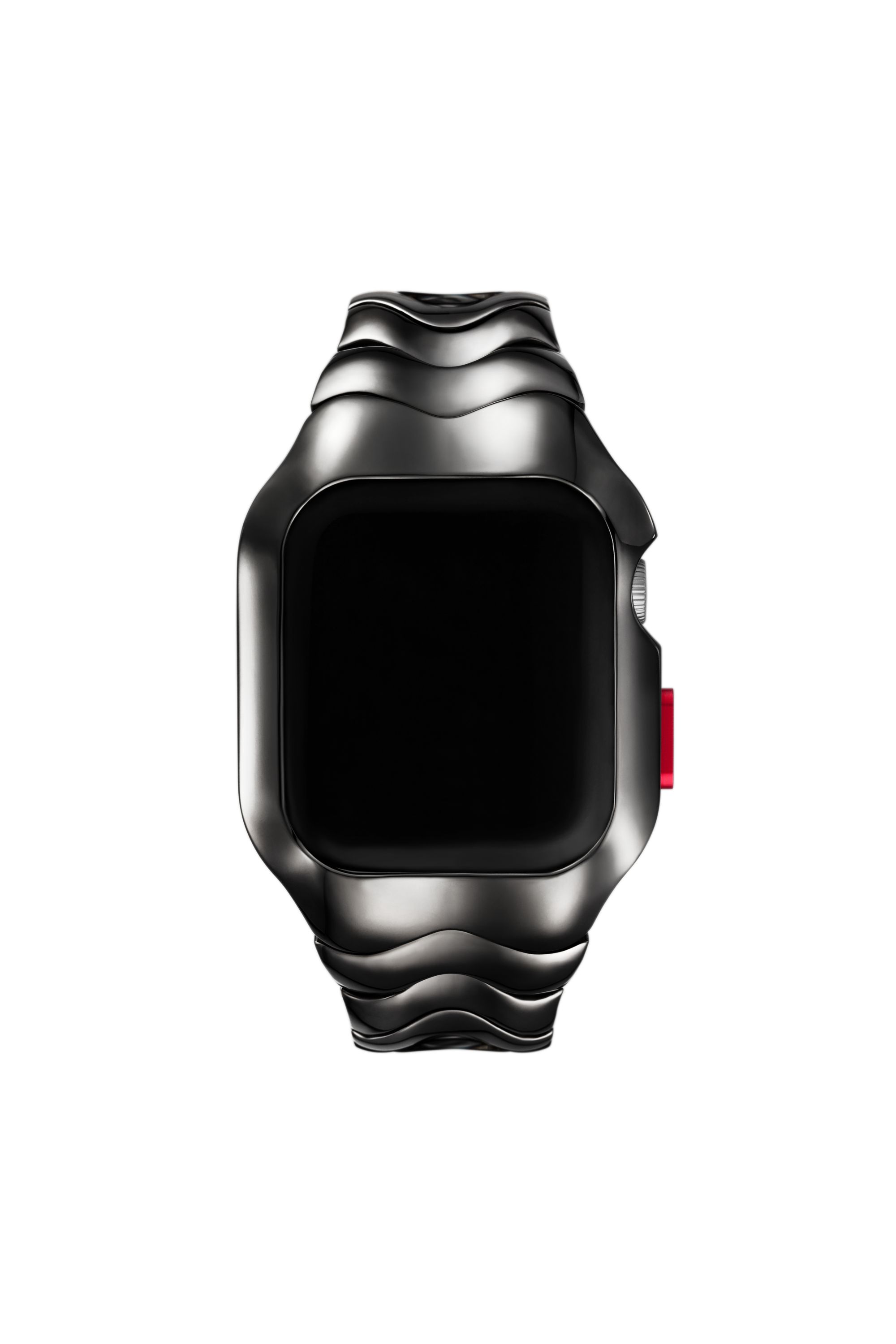 Diesel - DSS0025, Pieza única de acero inoxidable en color gris plomo para Apple Watch®, 45mm. Unisex in Negro - 1