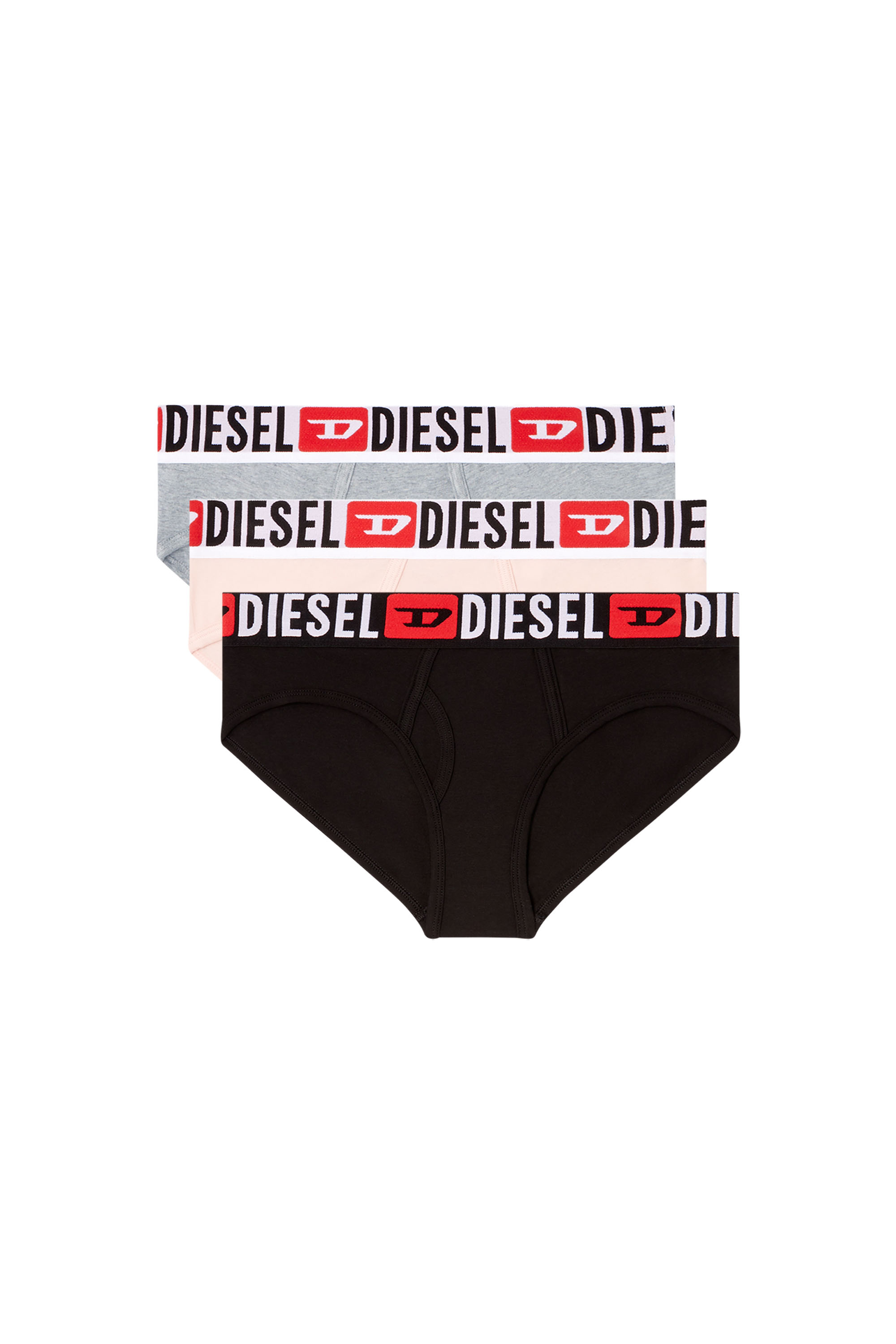 Diesel - OXY-D-CORE-3PACK, Paquete de tres bragas con cintura con logotipo grande Mujer in Multicolor - 1