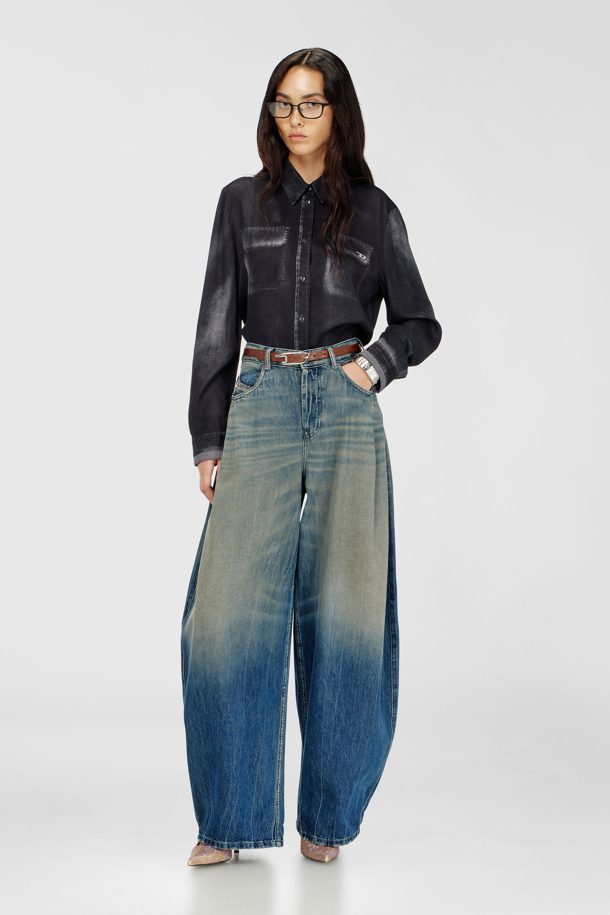 Diesel - Relaxed Jeans 1987 D-Khelz 09Q72 Mujer, null - 2