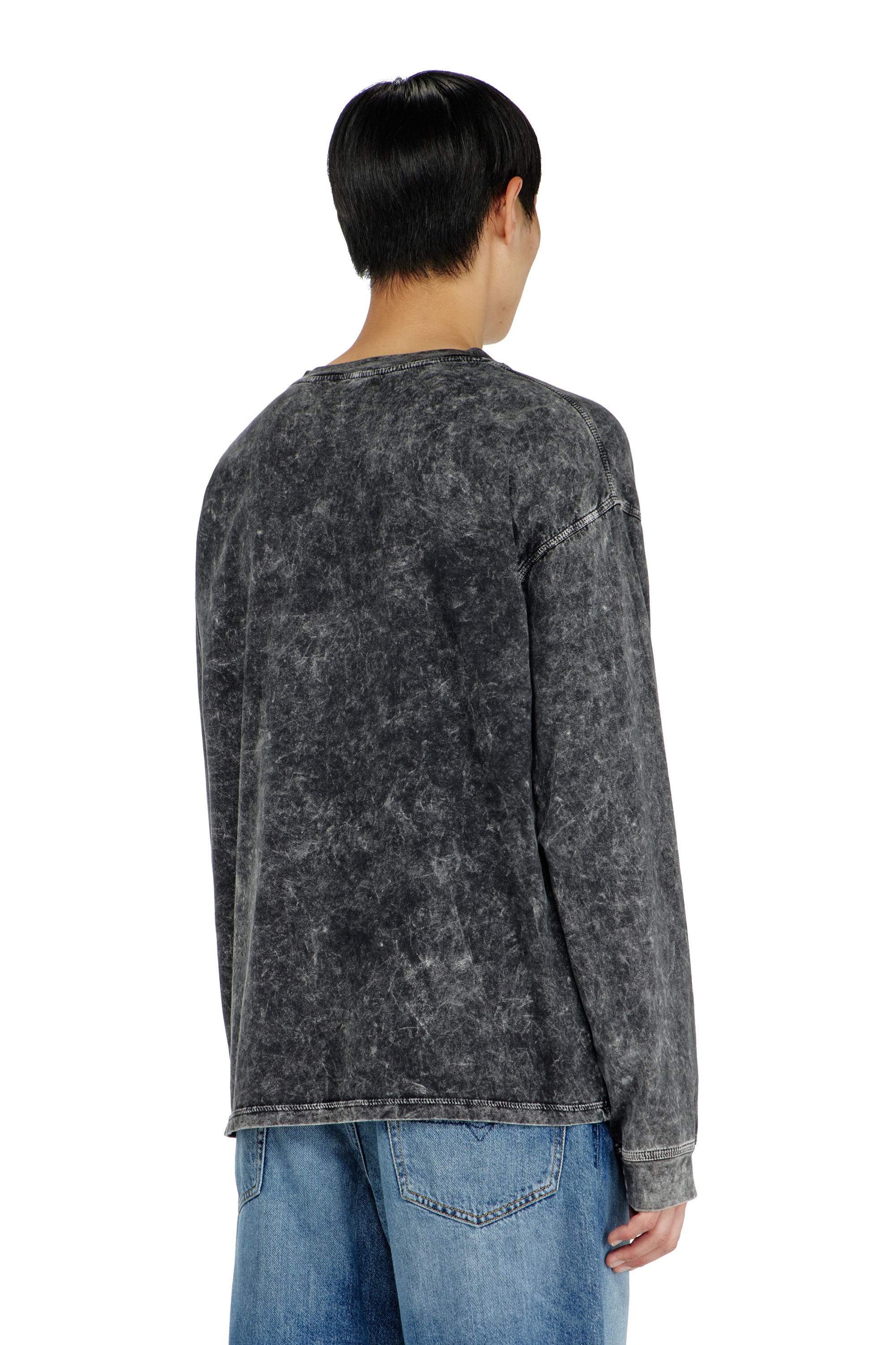 Diesel - T-BOXT-LS-AA5, Camiseta de manga larga con efecto tratado Hombre in ToBeDefined - 4