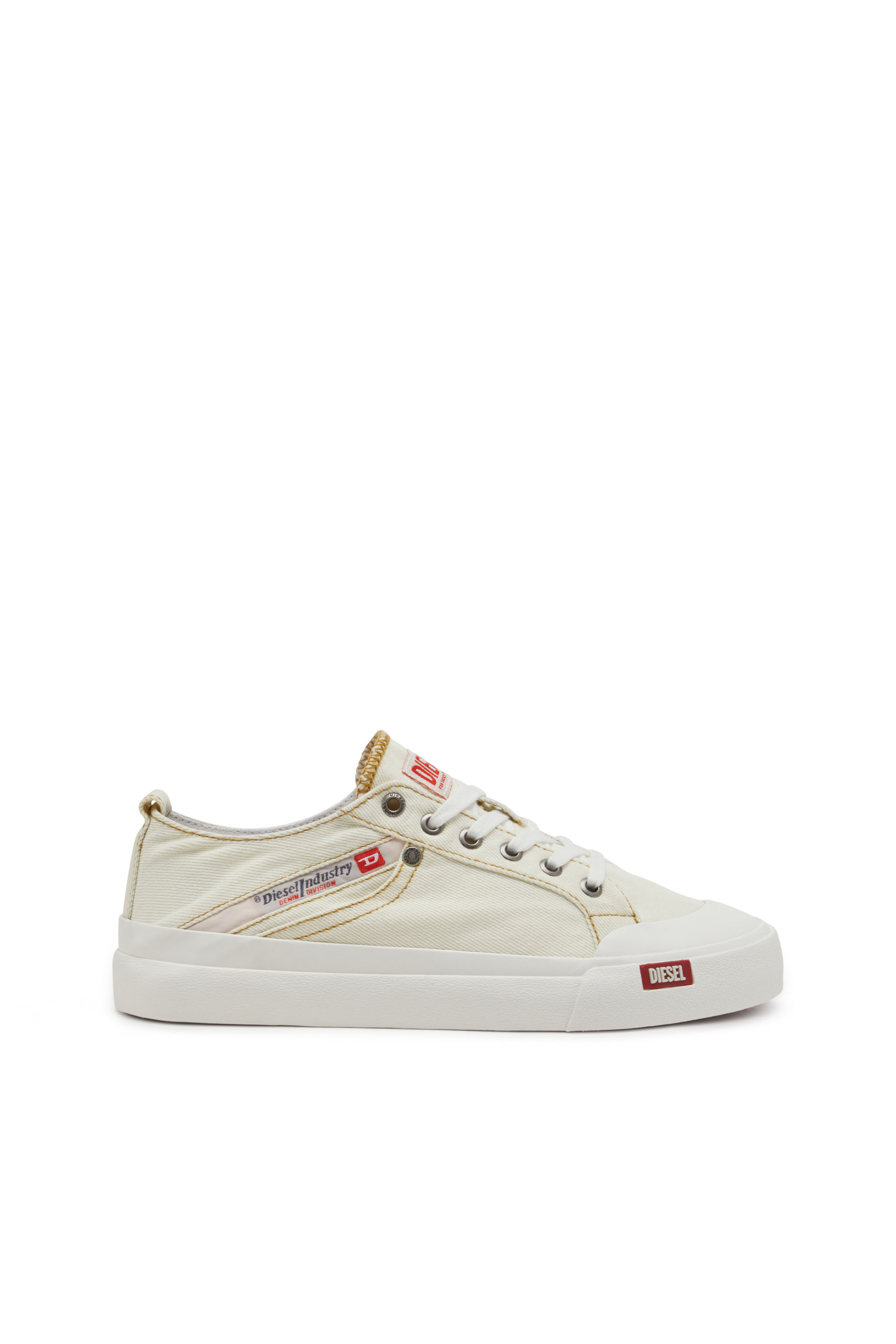 Diesel - S-ATHOS NMD LOW W, S-Athos-Deportivas de denim con detalle de bolsillo Mujer in Blanco - 1