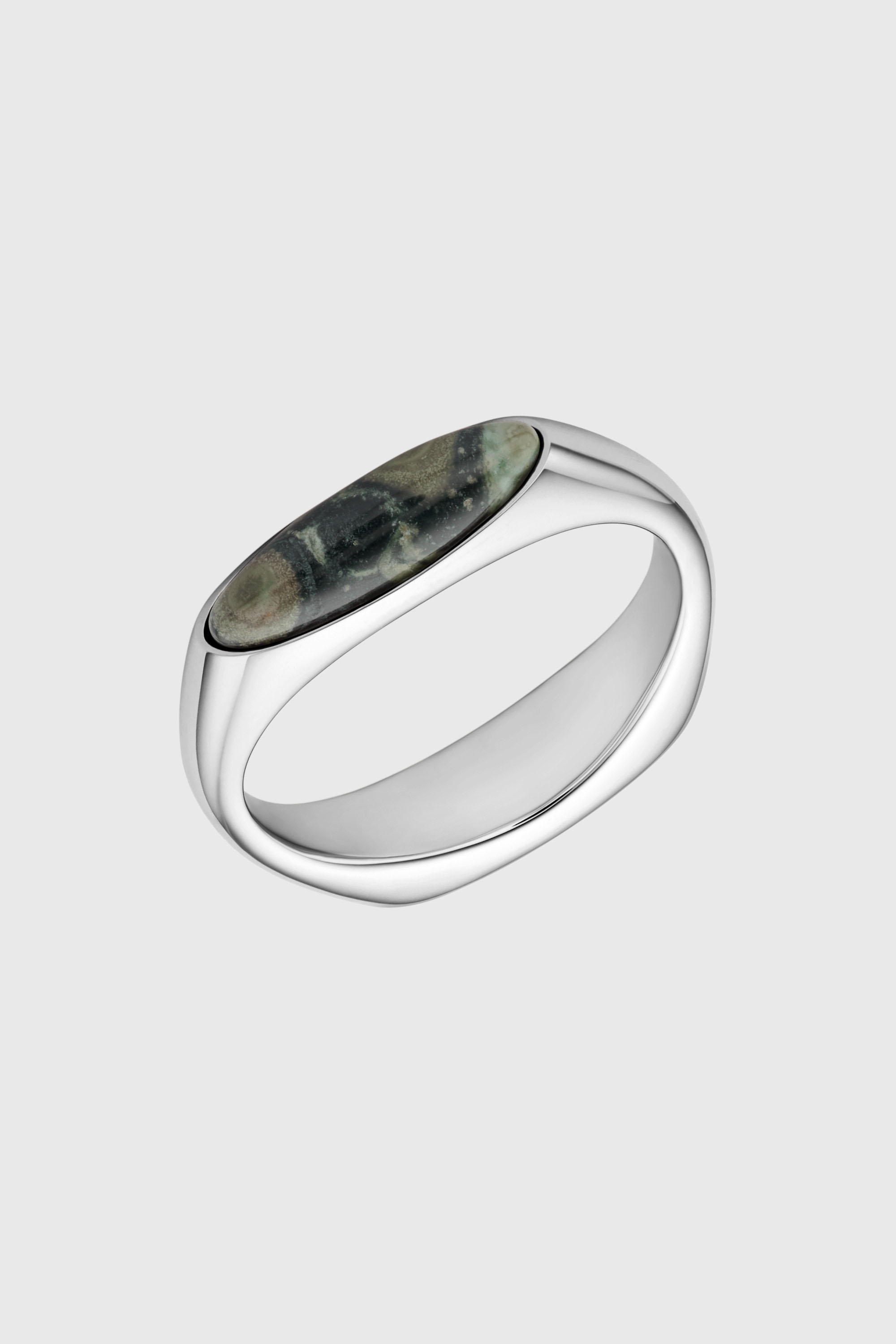 Diesel - DX167940 JEWELLERY, Anillo sello de acero inoxidable Unisex in Plateado - 1