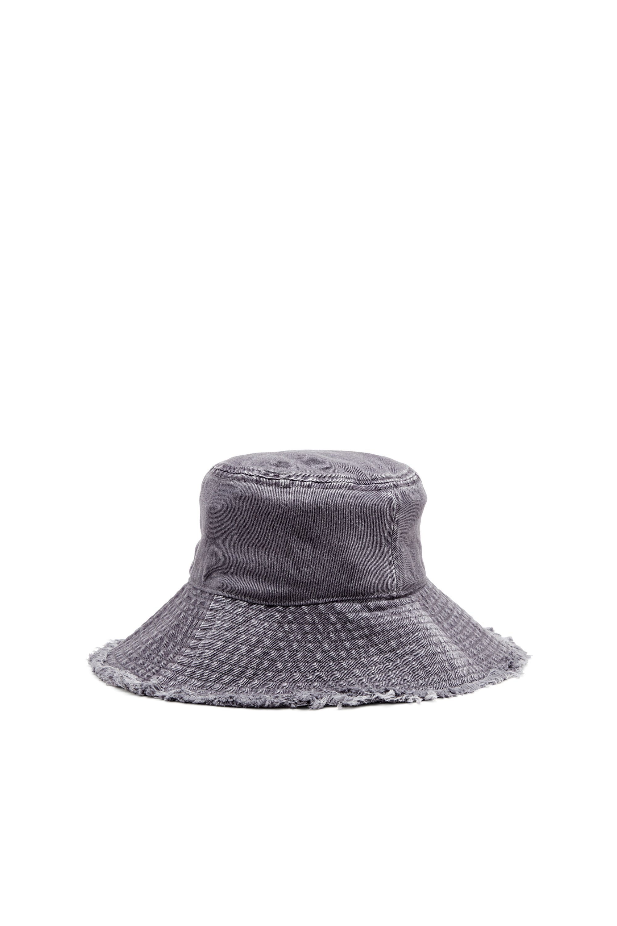 Diesel - C-BUCKET-UTLT, Sombrero de pescador con logotipo recortado bordado Mujer in Gris - 2