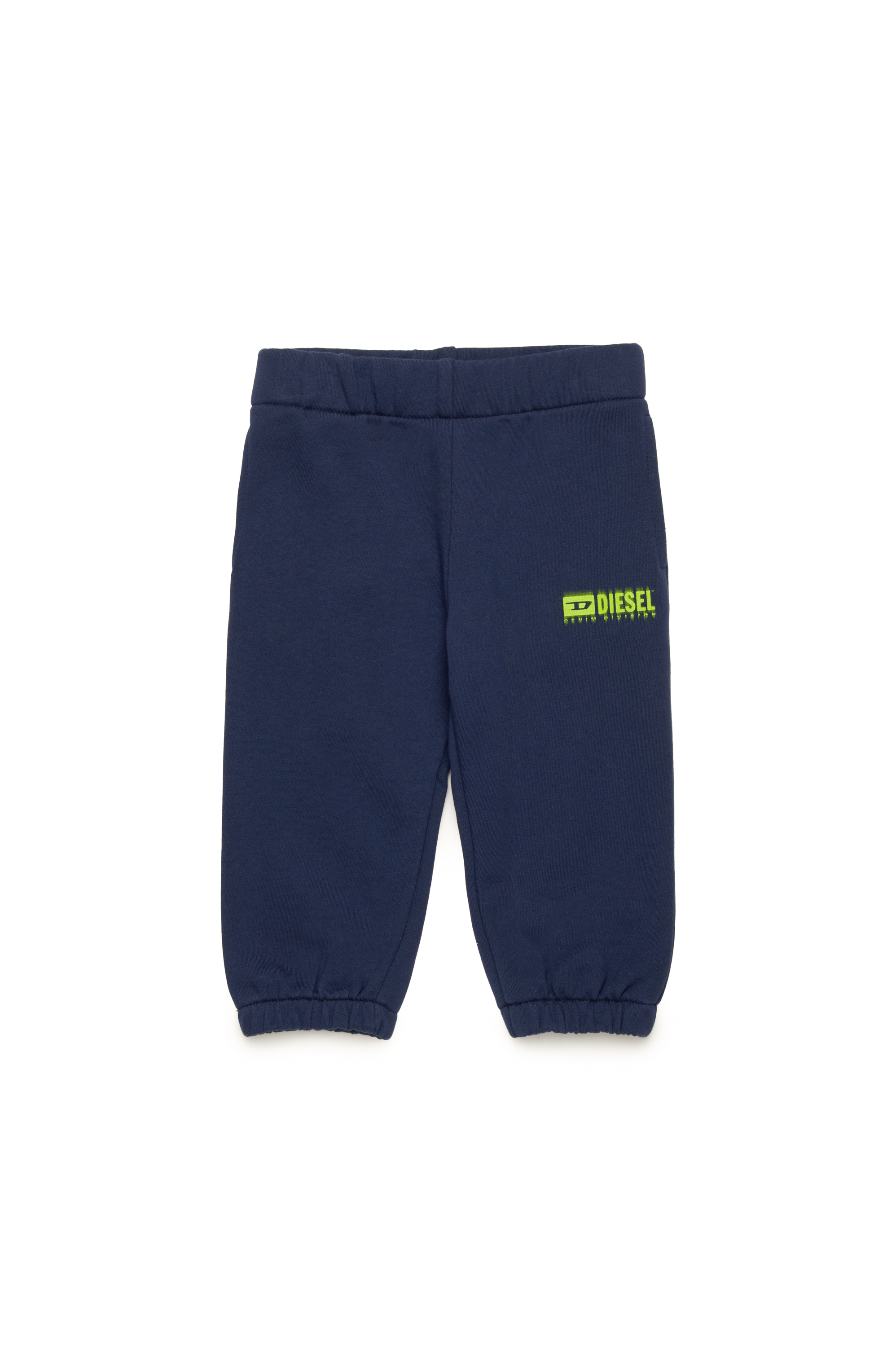 Diesel - PBASEB, Pantalones deportivos con logotipo manchado Unisex in Azul marino - 1