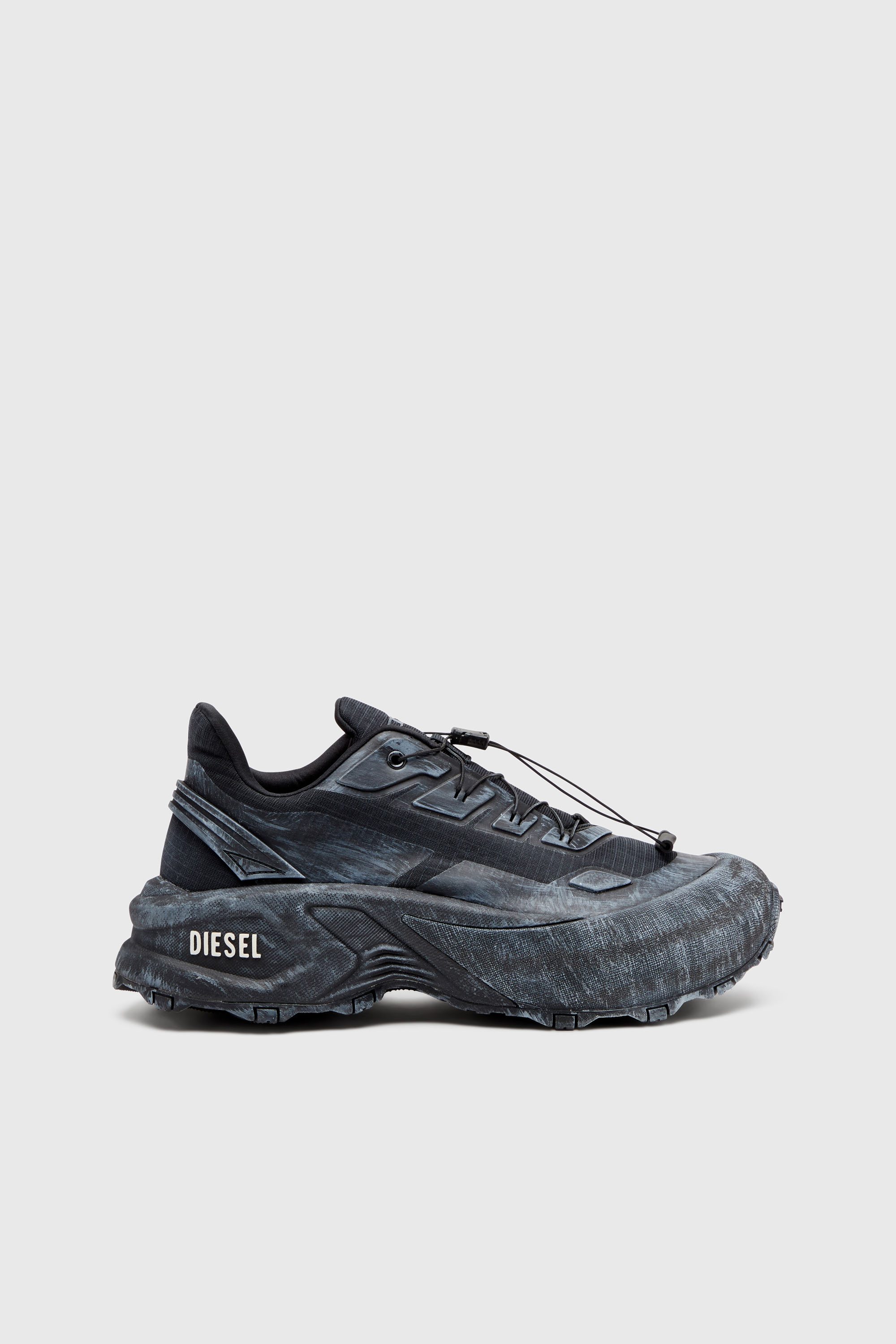 Diesel - D-CAGE RUNNER, D-Cage Runner-Zapatillas gruesas en ripstop Hombre in Negro - 1