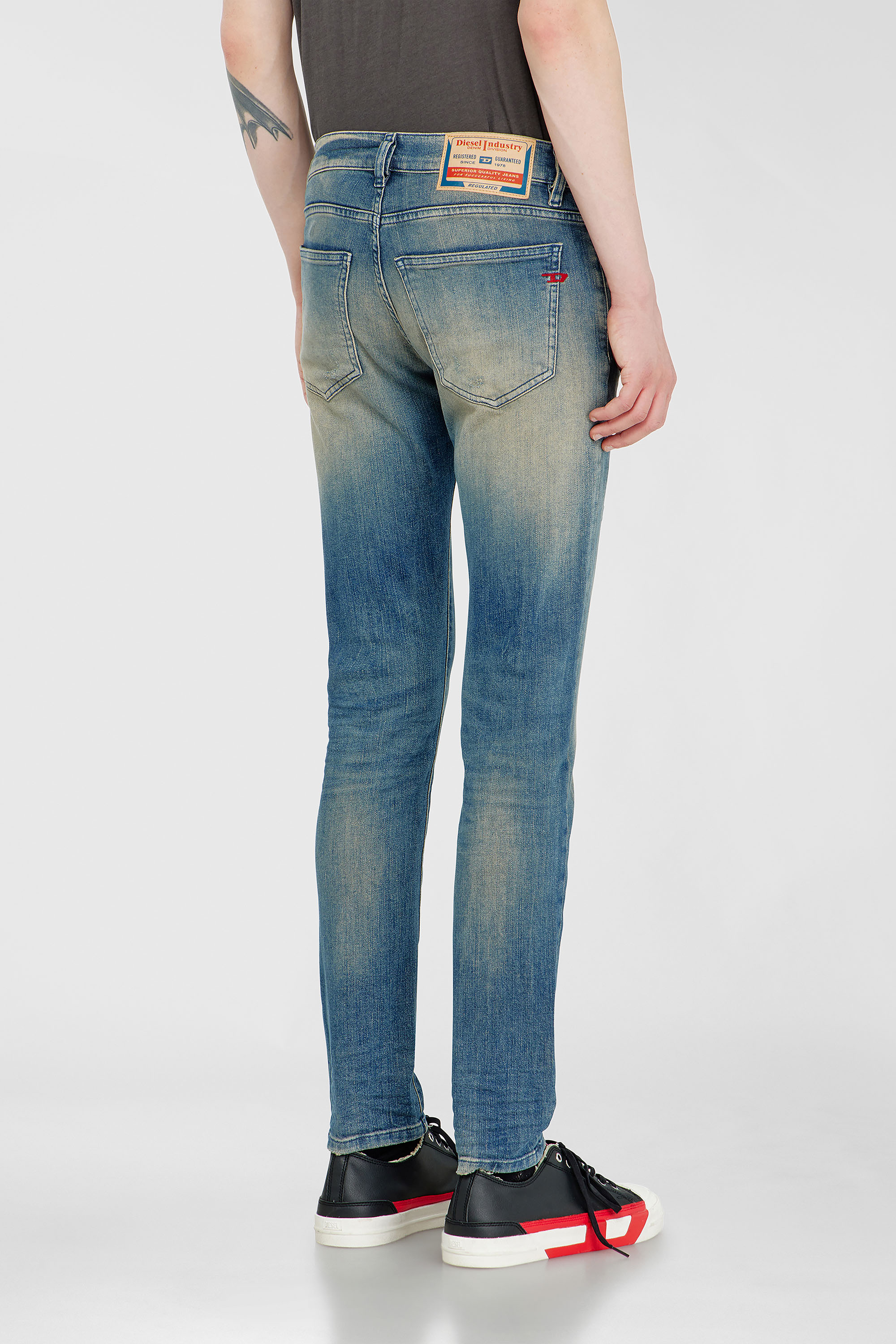 Diesel - Slim Jeans 2019 D-Strukt 0KBBW Hombre, Azul medio - 5