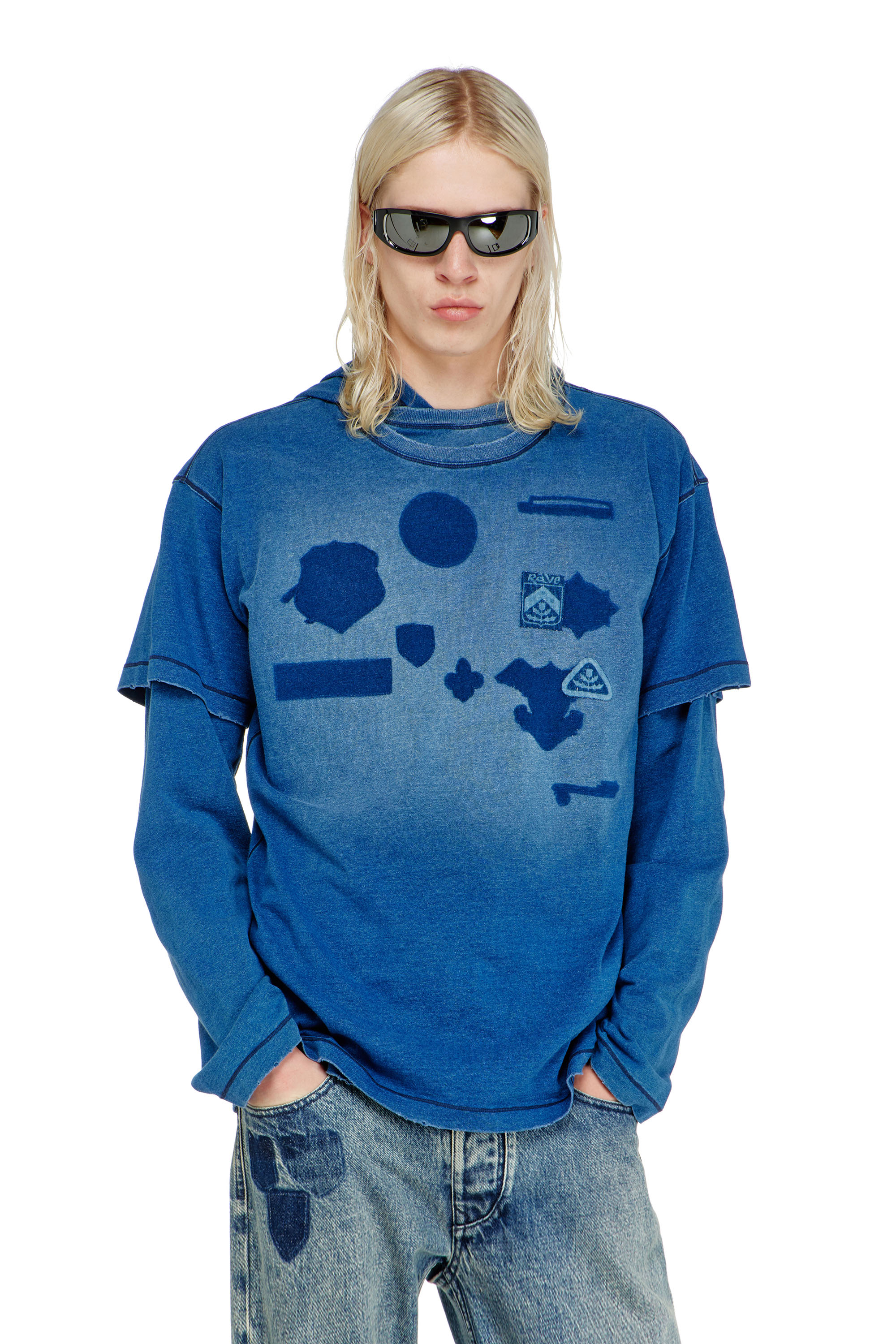 Diesel - T-NOX, Camiseta con parches efecto sombra Hombre in ToBeDefined - 1