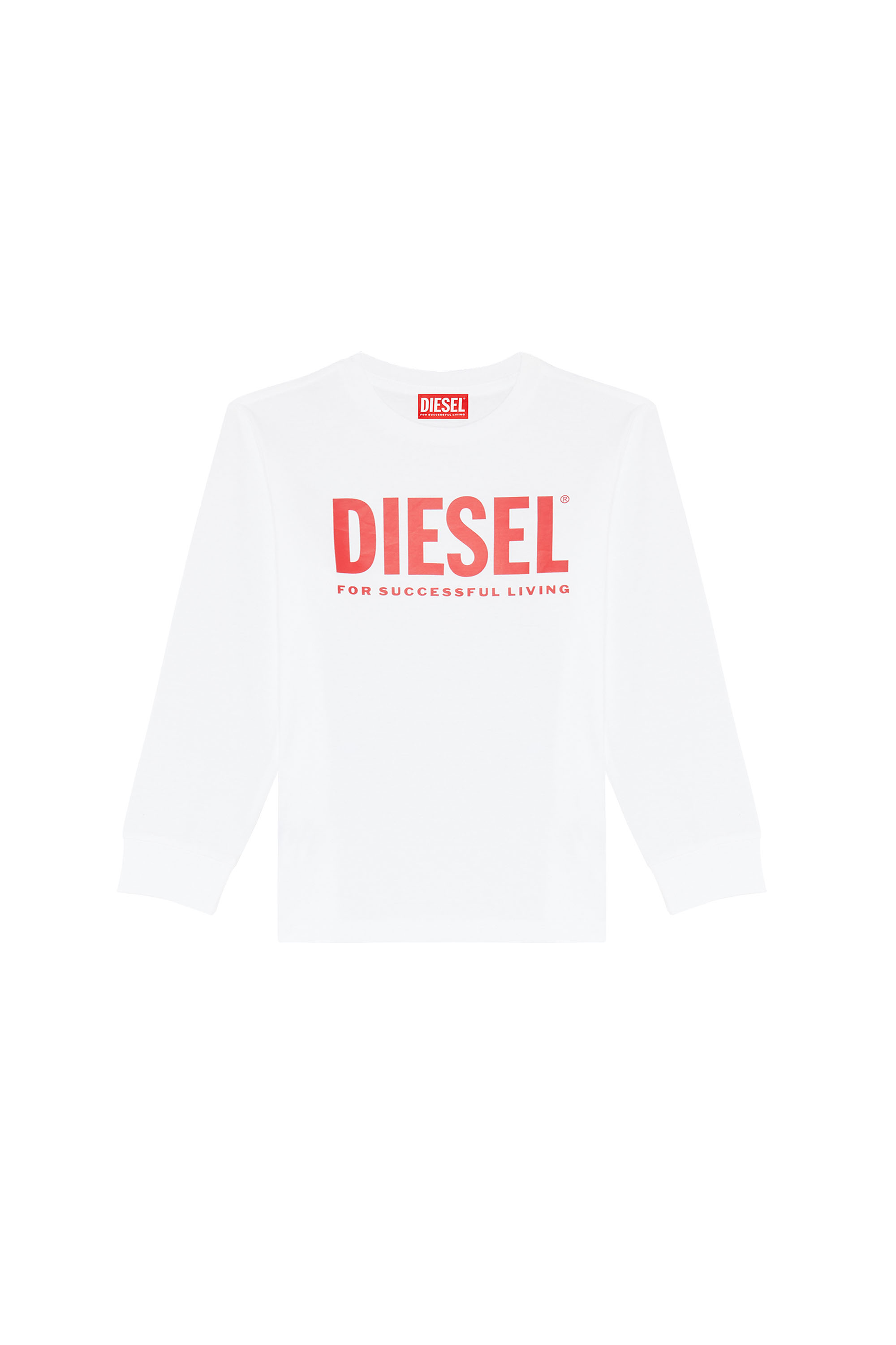 Diesel - TJUSTLOGO ML, Blanco/Rojo - Image 1