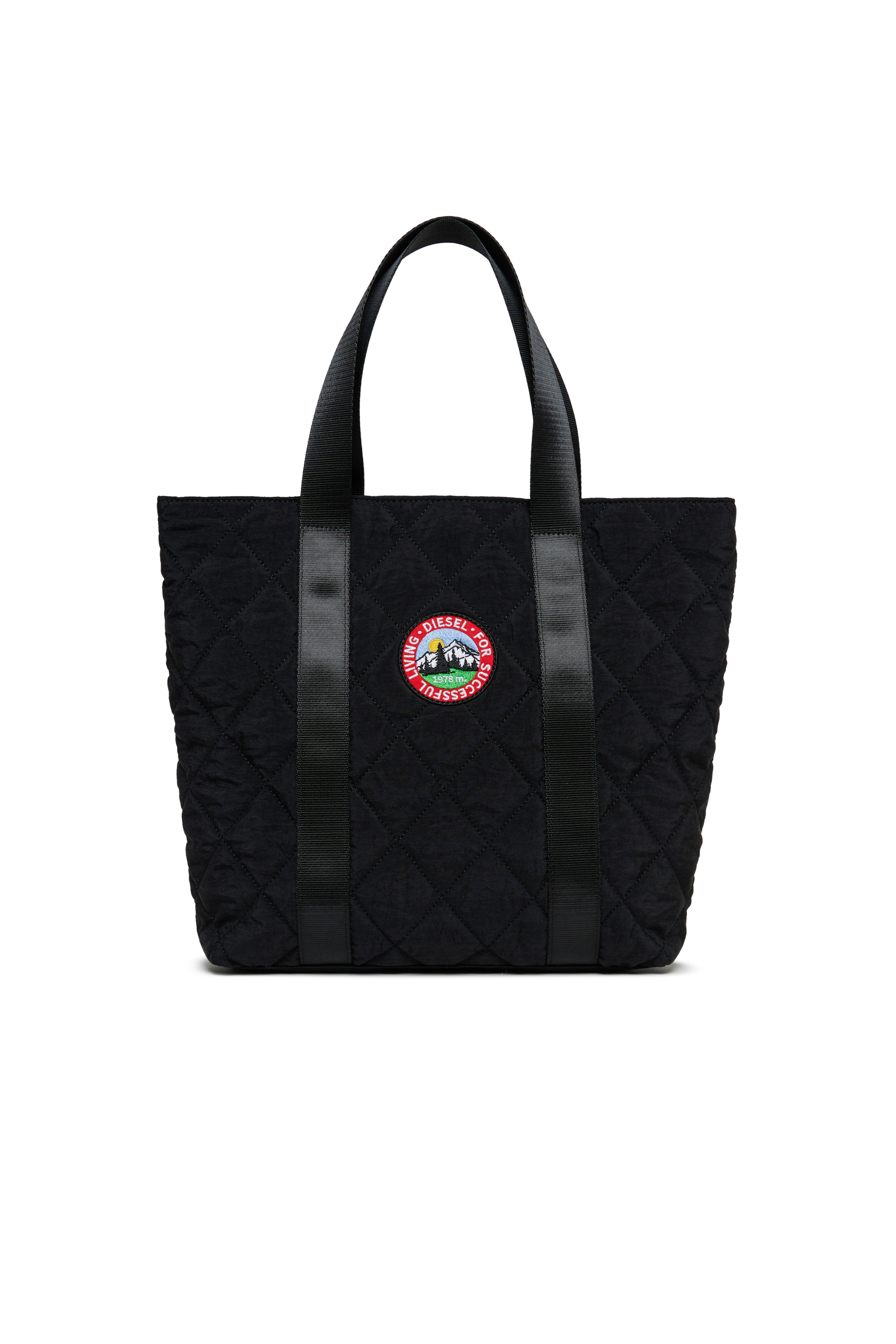 Diesel - WMONTY, WMONTY - Bolso tote de nailon acolchado Mujer in Negro - 1