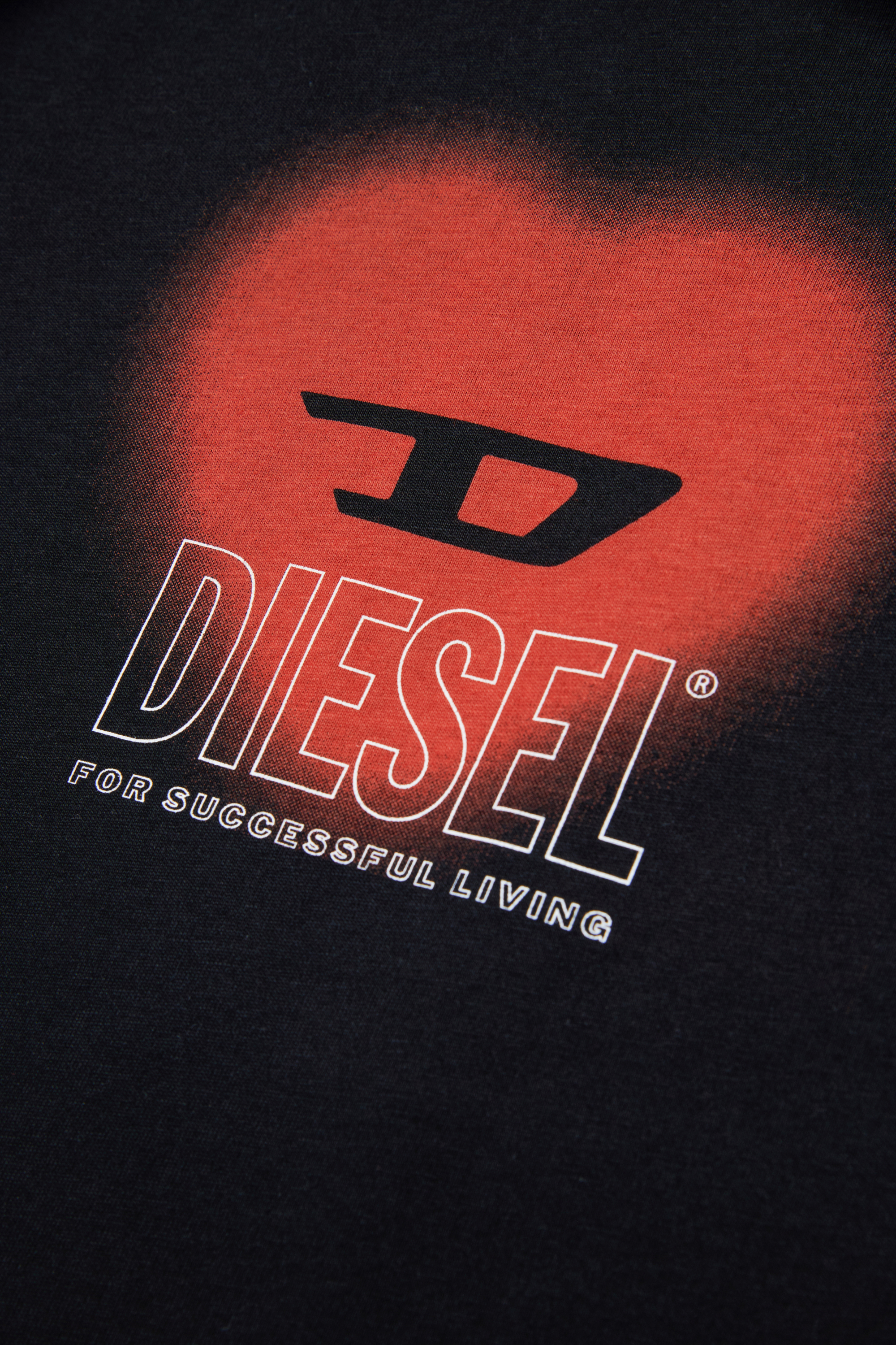 Diesel - TCUORE, Camiseta con logotipo de corazón Mujer in Negro - 4