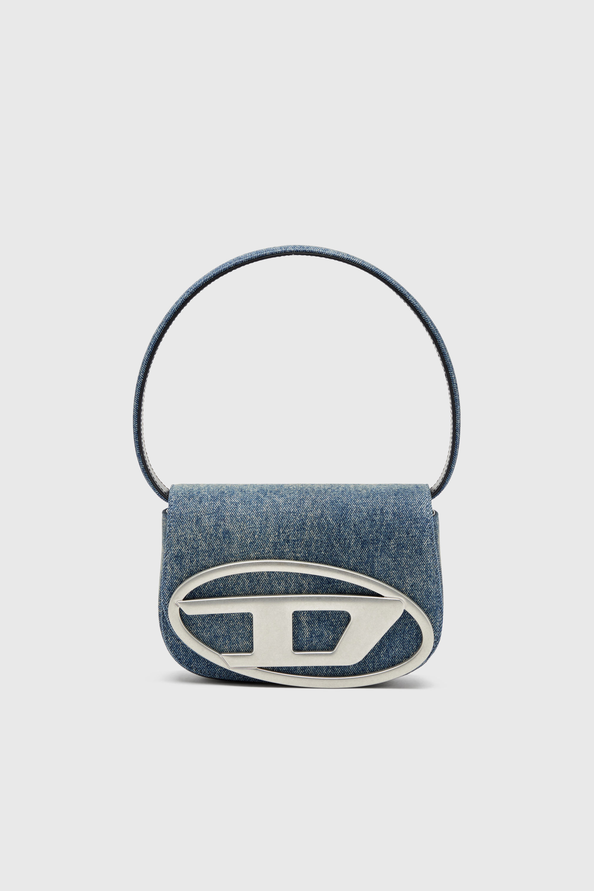 Diesel - 1DR, 1DR-Bolso de hombro ic&oacute;nico de denim solarizado Mujer in Azul marino - 1